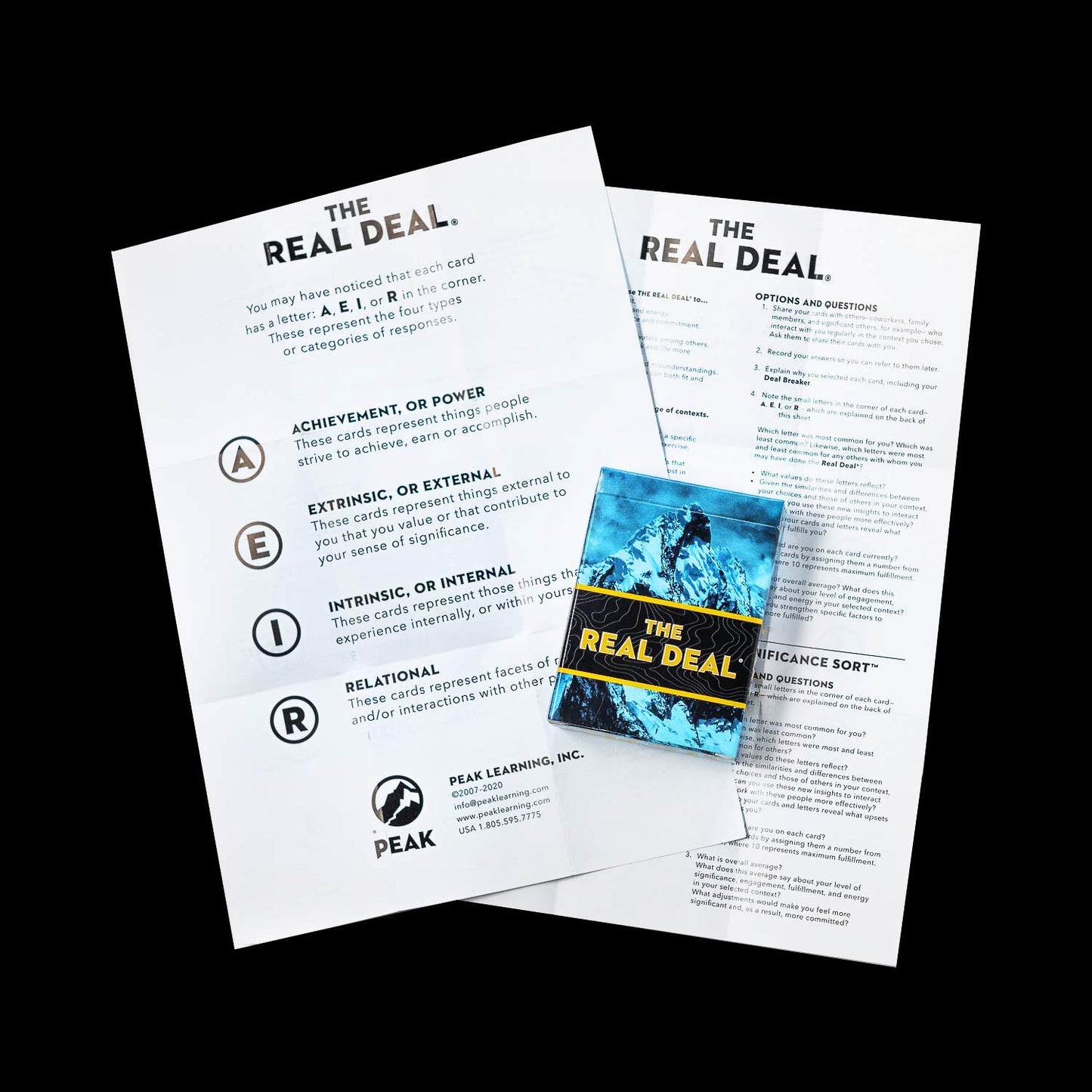 PEAK Learning The Real Deal Cards, A Tactile, Effective Communication Tool for Leaders | Align Team Communication | Increase Productivity | Connect Onsite and Virtual Teams