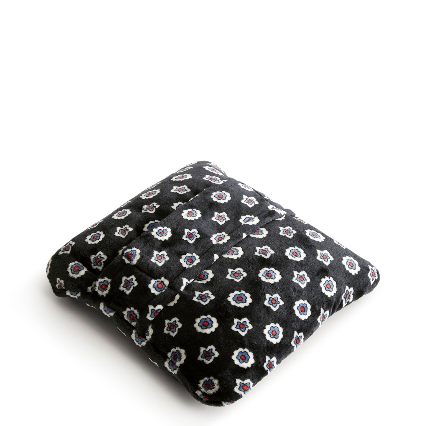 Vera Bradley Women's Fleece Plush Throw Blanket, Mini Flower Dot Black, One Size