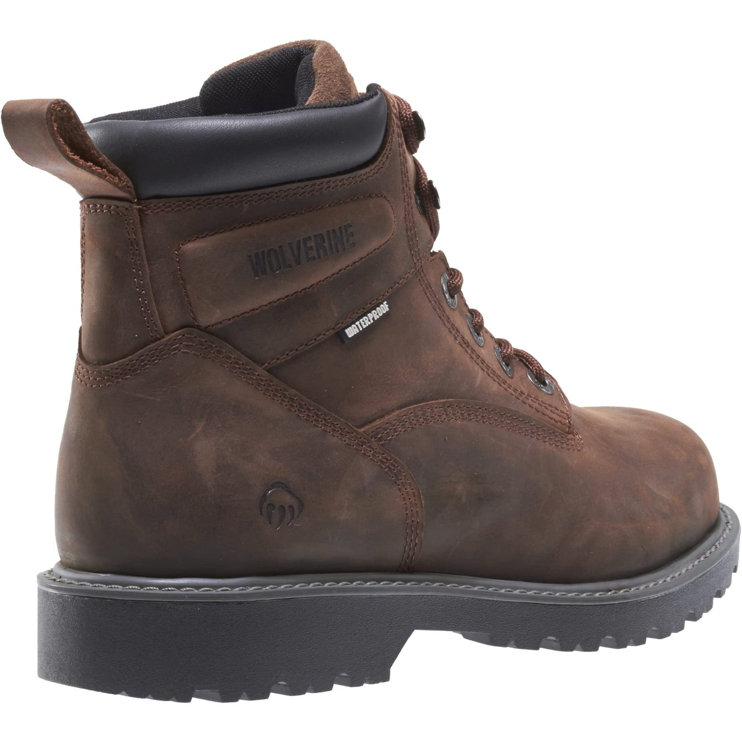 Wolverine Men's Floorhand Waterproof Steeltoe 6" Work Boot, Dark Brown, 10.5M