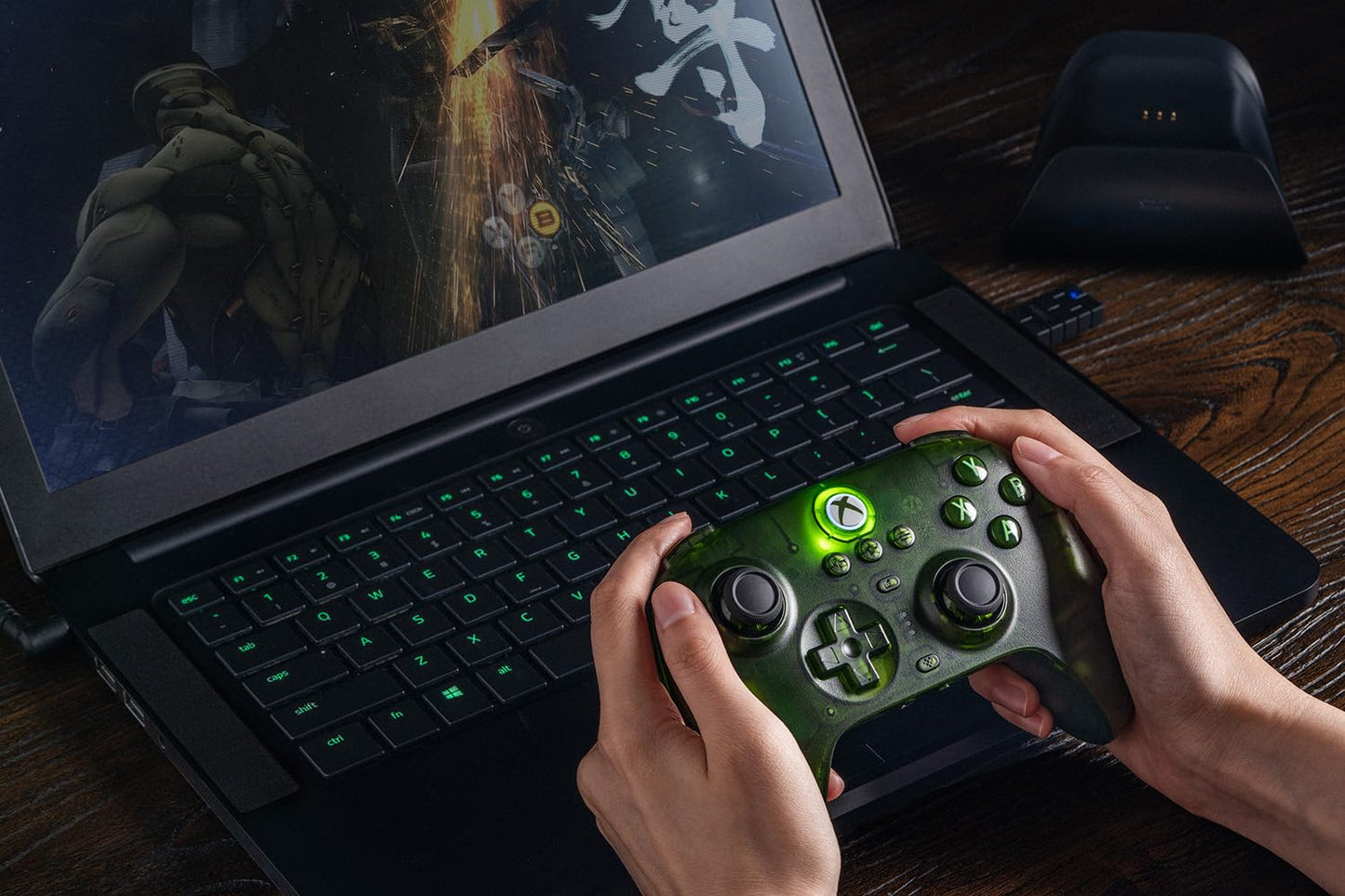 8Bitdo Ultimate 3-Mode Controller, Hall Effect Joysticks, Pro Back Buttons, Wired Only for Xbox Series X|S & Xbox One, Compatibility with Apple, Windows & Android, Officially Licensed (Jade)