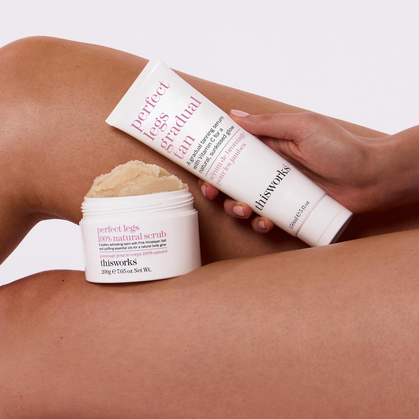 This Works Perfect Legs Gradual Tan, Self Tanner with Vitamin E & Shea Butter, 150ml