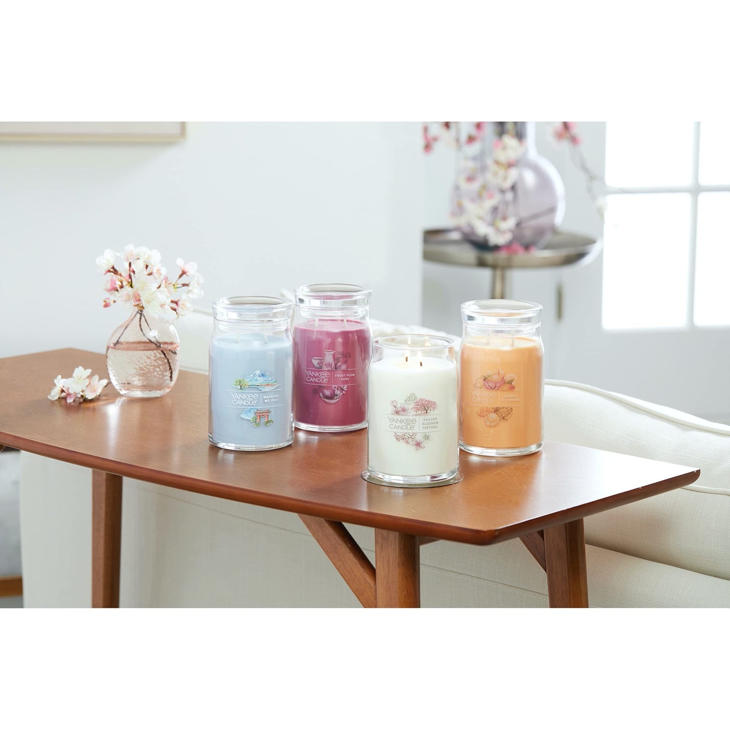 Yankee Candle Sakura Blossom Festival Scented Signature 20oz Large Jar 2-Wick Candle Over 60 Hours of Burn Time