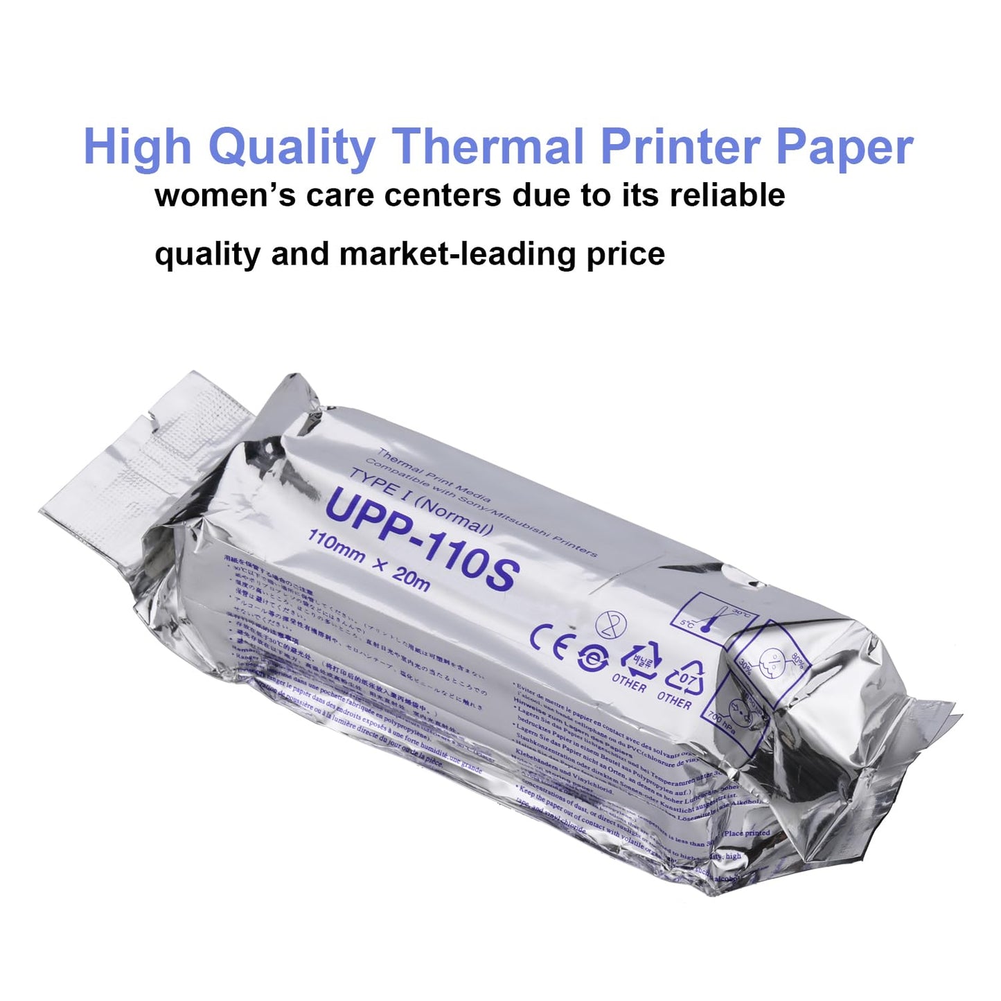 UPP 110S Ultrasound Thermal Print, 110mm x 20m, A6 Black and White Printers