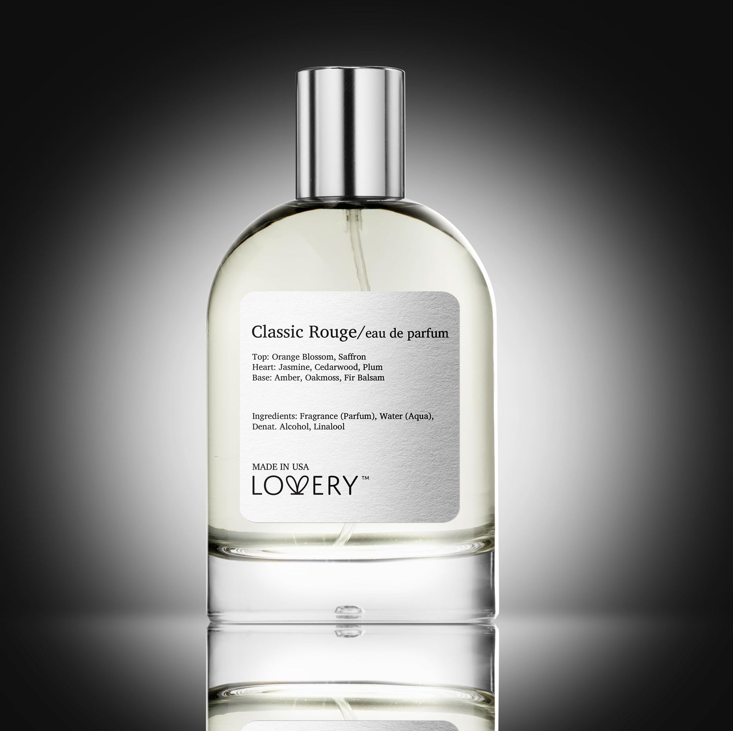 LOVERY Classic Rouge Eau de Parfum Inspired by B.accarat R.ouge 540, Long Lasting Perfume for Women & Men, Clean Fragrance Perfume Spray, 100ml Perfumes for Women, Birthday Gifts - USA