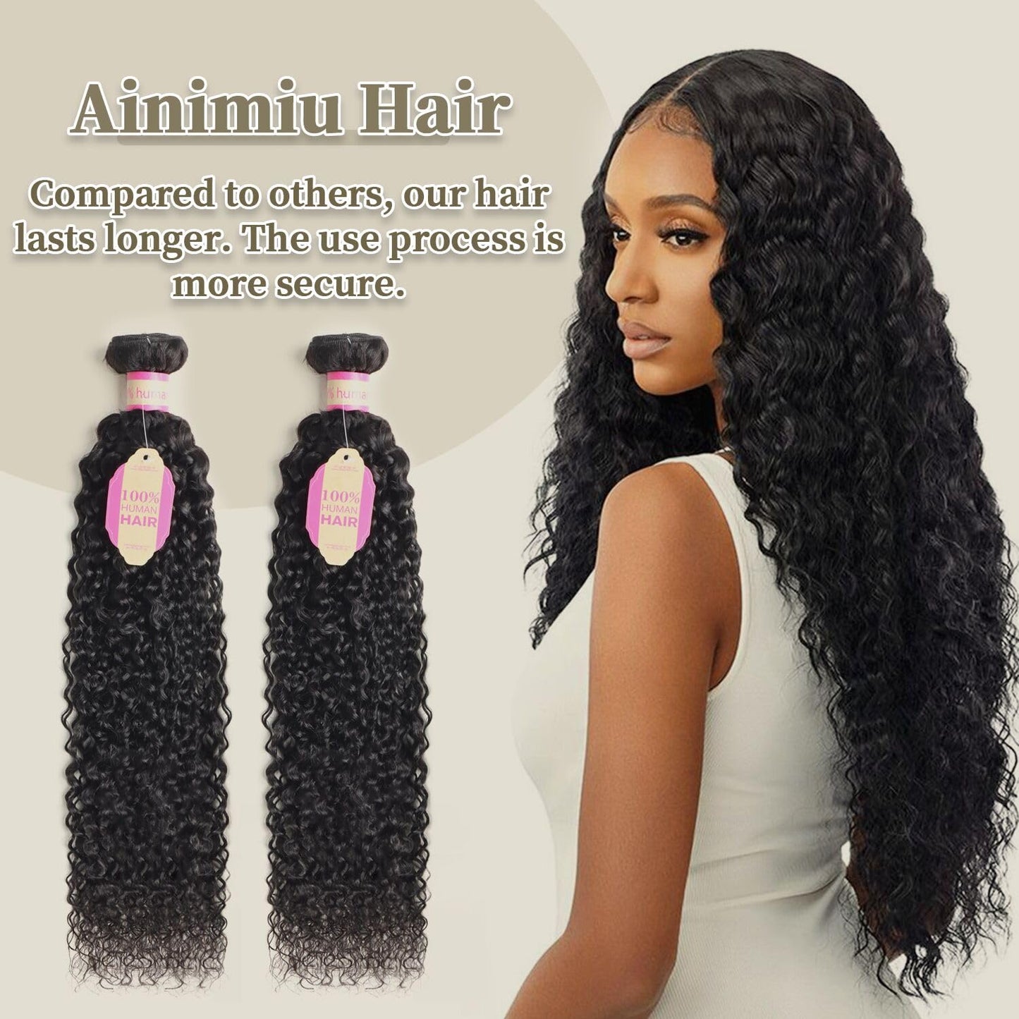 Curly Wave Human Hair Single Bundles Brazilian Virgin Hair Weave One Bundle Jerry Curly 12A Grade Unprocessed Hair Extensions Natural Black 1 Bundle 22 inch 100g/pc