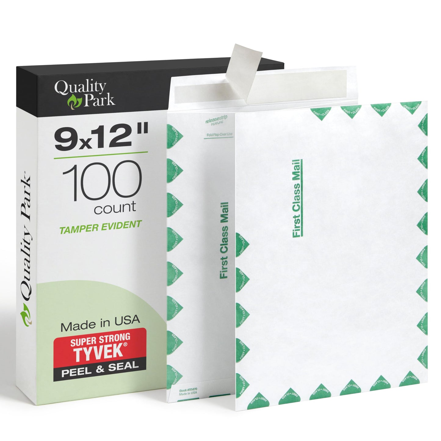 Survivor R1470 Tyvek USPS First Class Mailer, 9 x 12, White (Box of 100)