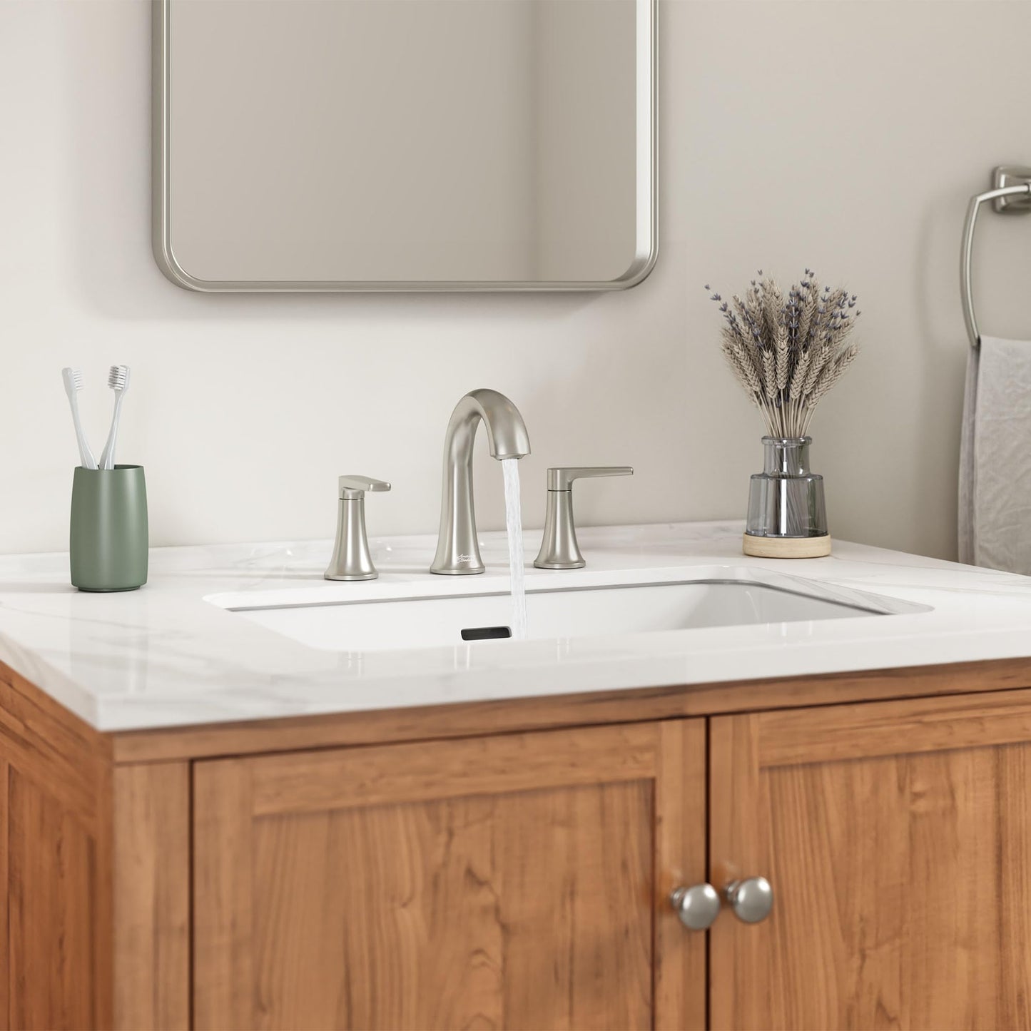American Standard 7429801.295, Becklow 8-Inch Widespread Bathroom Faucet, Brushed Nickel