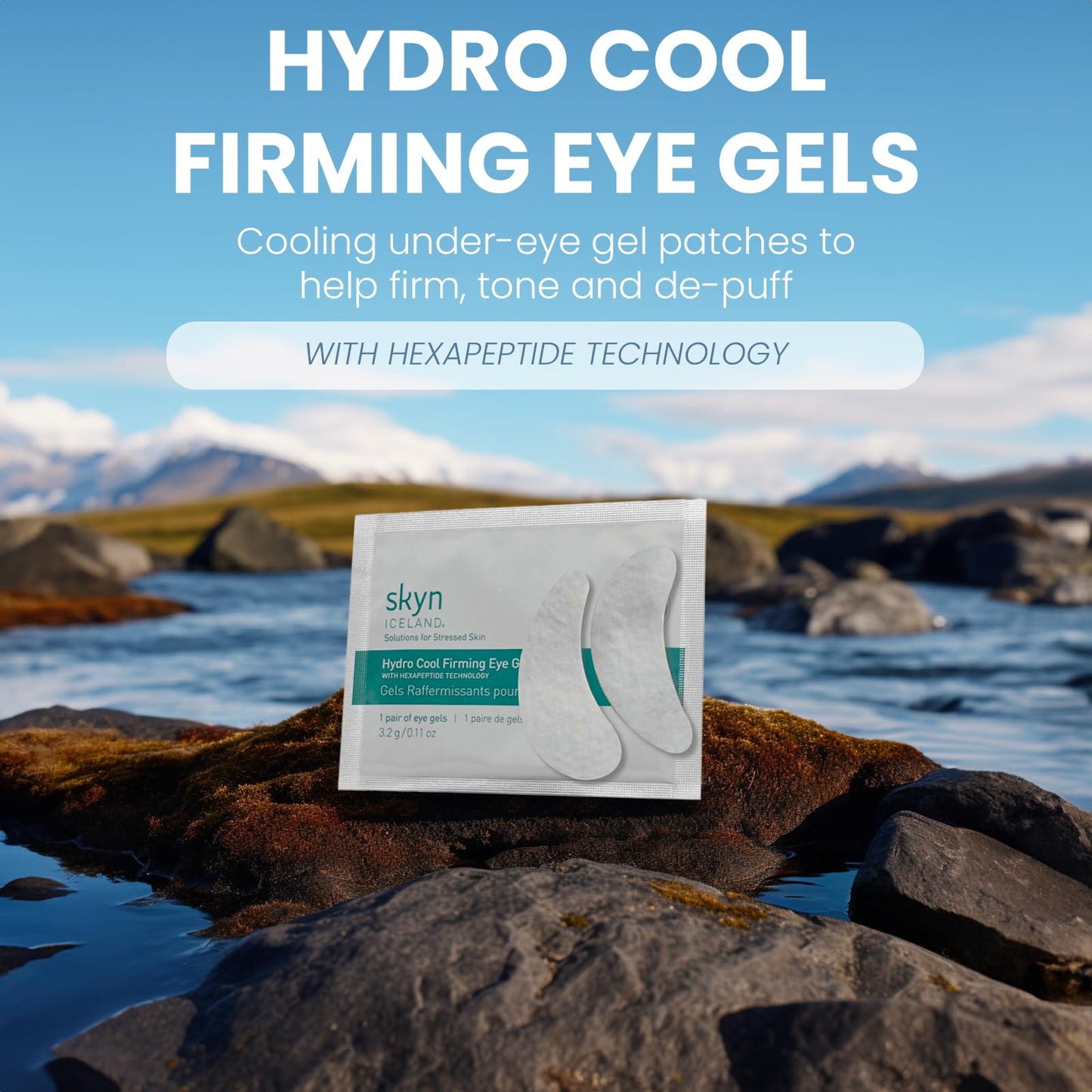 skyn ICELAND Hydro Cool Firming Under Eye Patches Eye Gel Mask To Firm And Reduce Wrinkles Fine Lines Dark Circles Puffiness Bags 16 Pairs