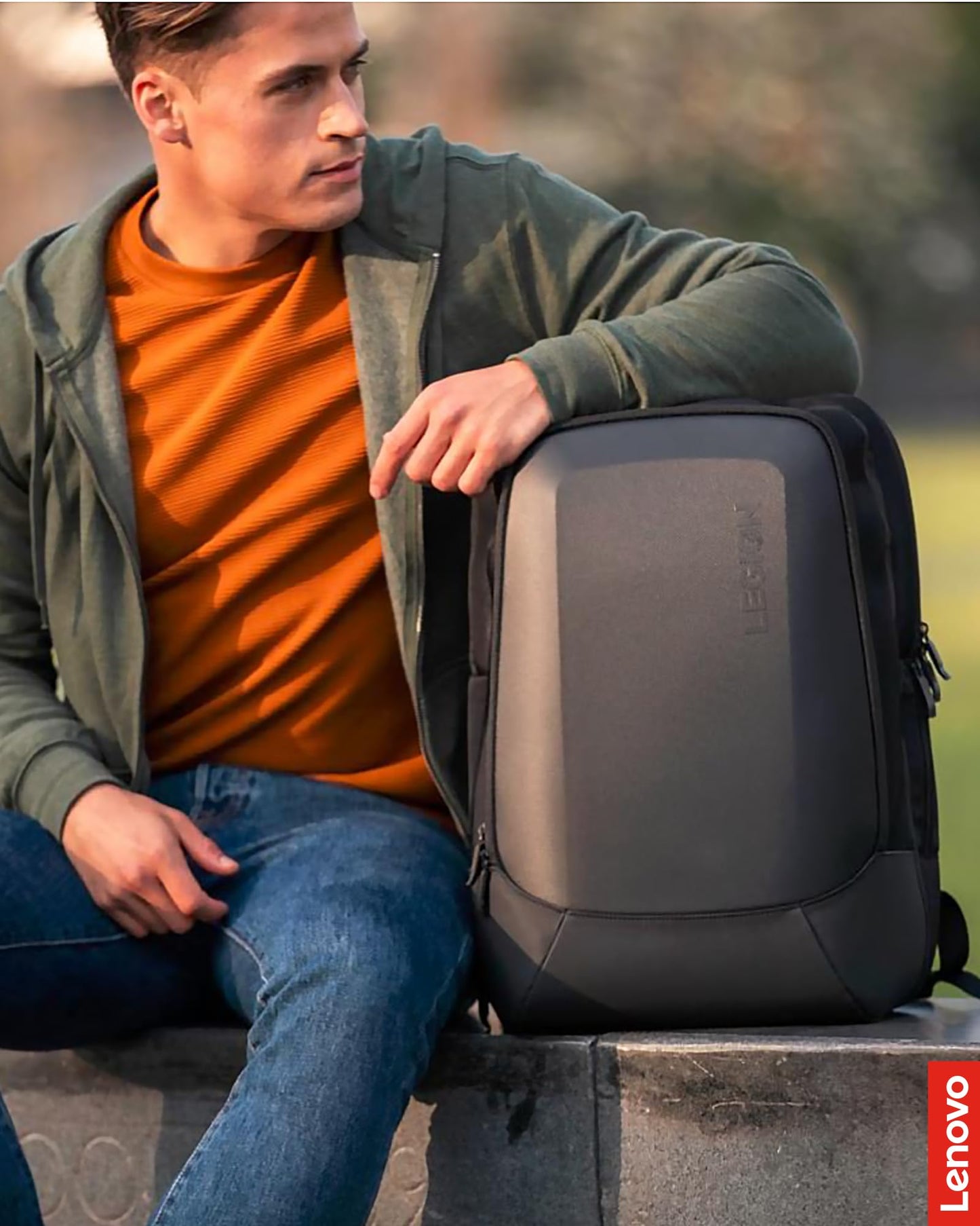 Lenovo - Legion 17” Armored Backpack – Gaming Laptop Bag – Double Layered Protection – Dedicated Storage Pockets – Durable Pack with EVA Front Shield