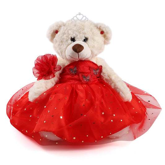 Cisina Quinceanera Doll Quince Teddy Bear with Dress,Quinceanera Decorations for Girls Gifts,OSO De Peluche para 15 Años Con Vestido,Centro De Mesa Muñecas para 15 Años Quinceañeras-Burgundy