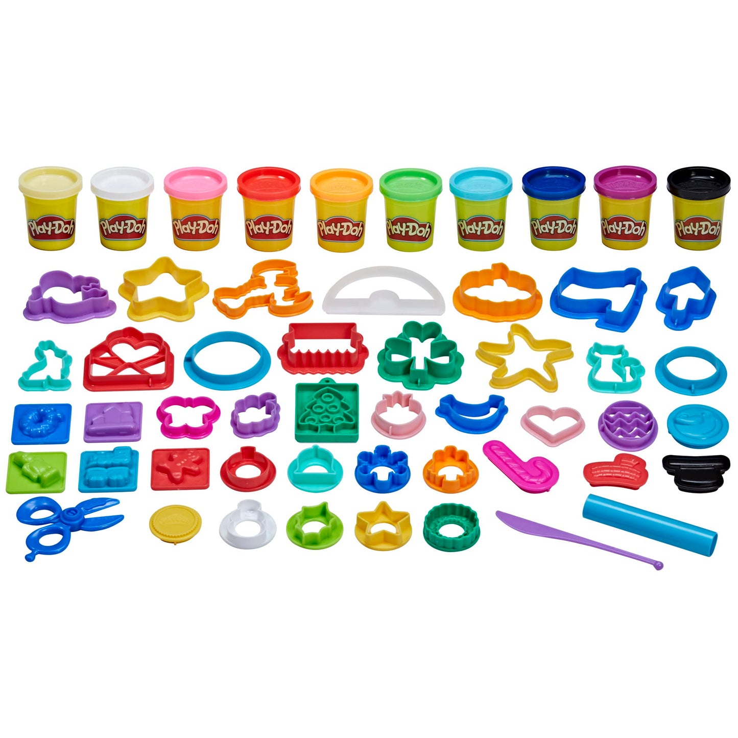 Play-Doh Set of Holiday Tools, 43 Accessories & 10 Modeling Compound Colors, Kids Toys Holiday Arts and Crafts for Kids 3 Years & Up (Amazon Exclusive)