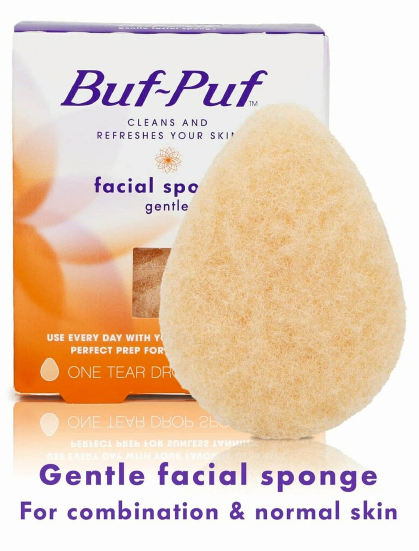Buf-Puf Reusable All-Purpose Facial Sponge, Gentle (Pack of 6)
