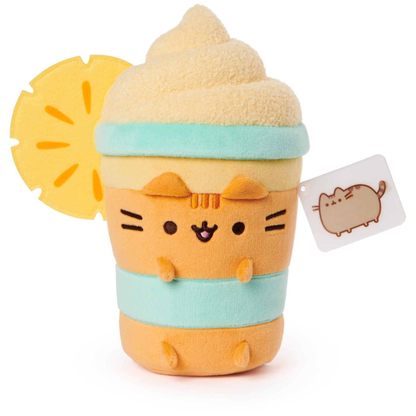 GUND Pusheen Pineapple Float Plush, Cat Stuffed Animal for Ages 8 and Up, Orange, 9.5”
