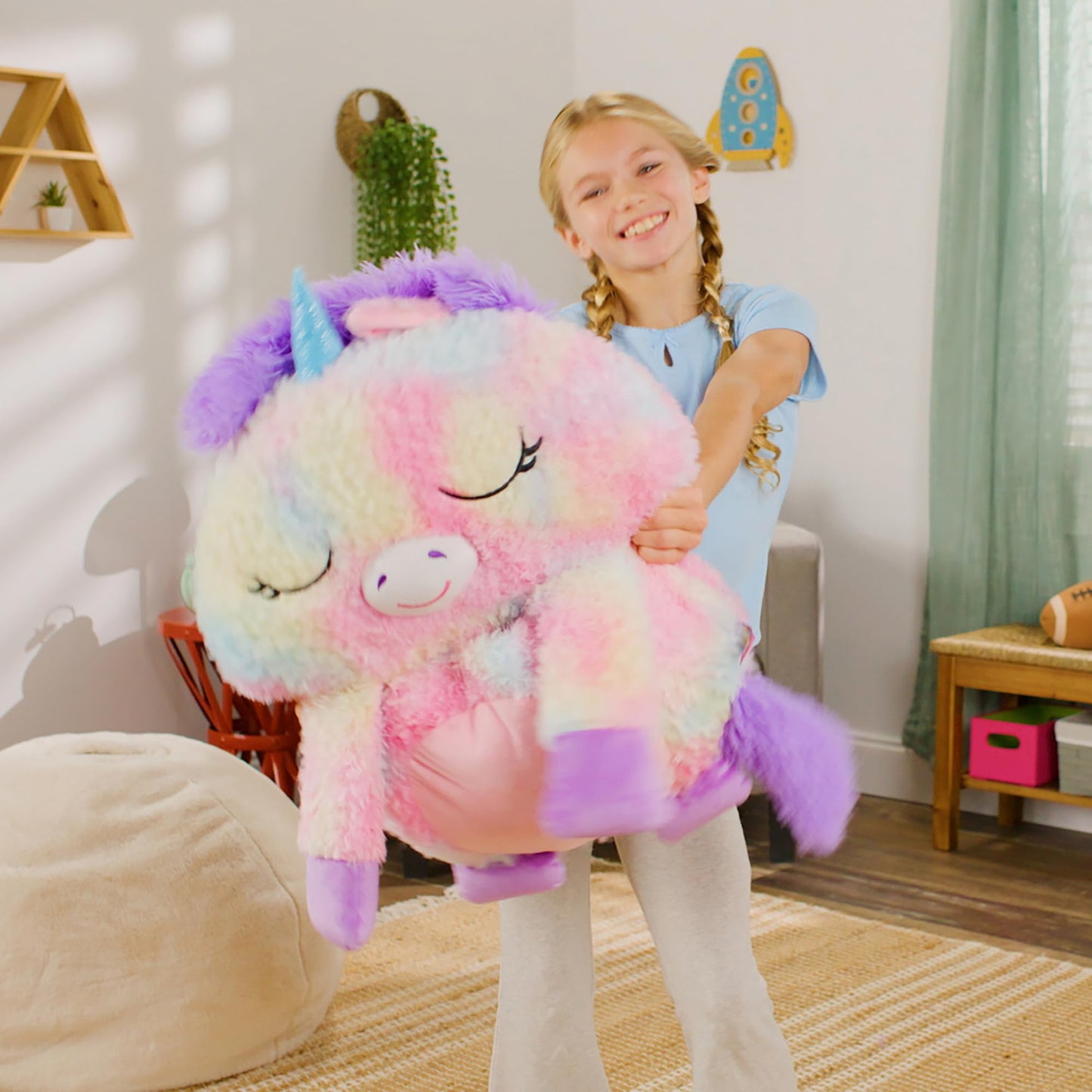Happy Napper S4 Unicorn Rainbow Large