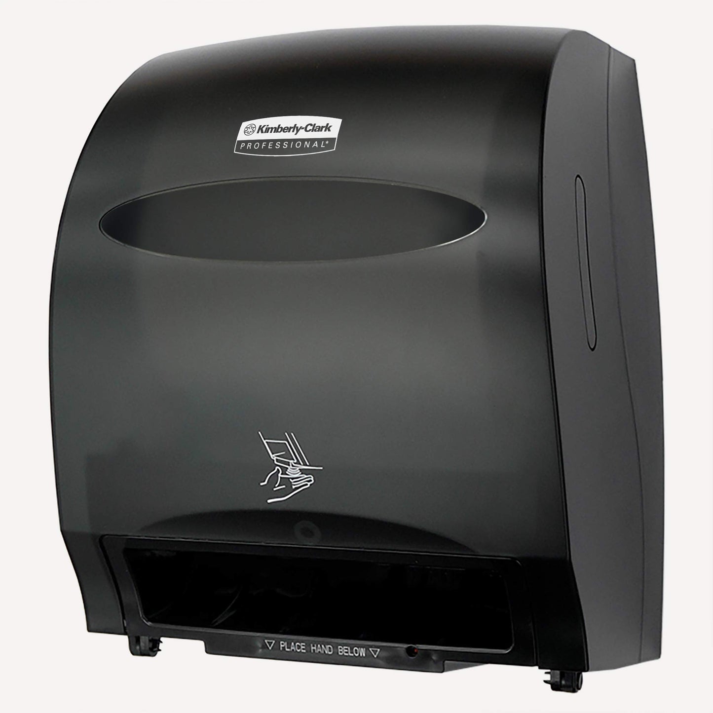 Kimberly-Clark Professional™ Automatic Hard Roll Towel Dispenser (48857), Smoke (Black), 12.70" x 15.76" x 9.57" (Qty 1)