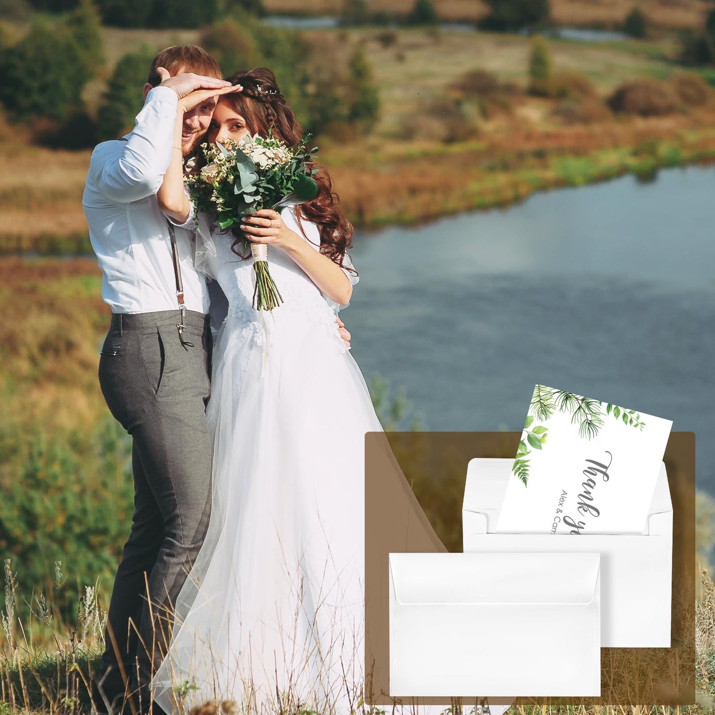 gisgfim 1000 Pcs A4 Envelopes with Self Adhesive 4.25x6.25 In White Invitation Envelopes for 4x6 Cards Printable Mailing Mailers Bulk for Wedding Baby Shower Postcard Photo Thank Notes Greeting Card