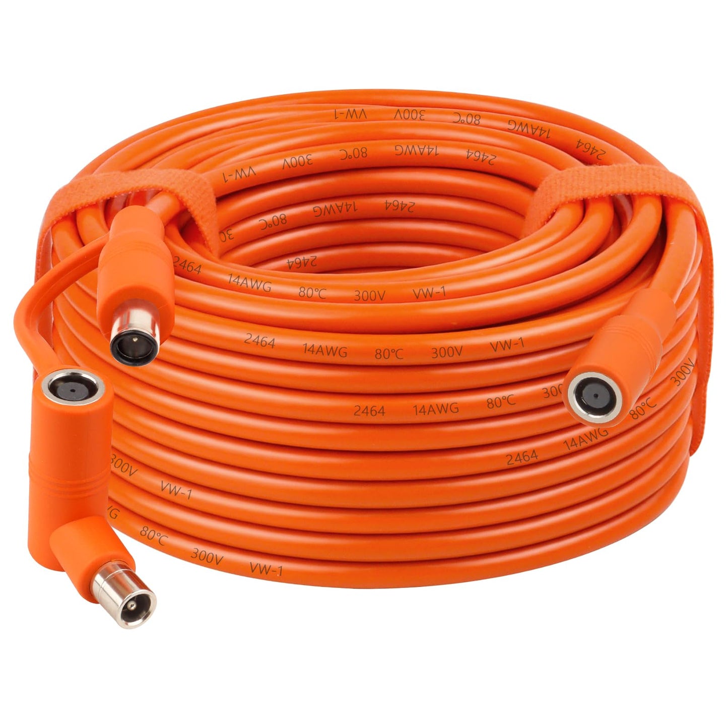 MOOKEERF 14AWG DC 8mm Extension Cable for Solar Panel 50FT,DC7909 Solar Panel Cable Female to Male with DC8020 Male Adapter Compatible with Aker,GZ Yeti,BLUETT,Jackery Portable Power Station - 50 Foot
