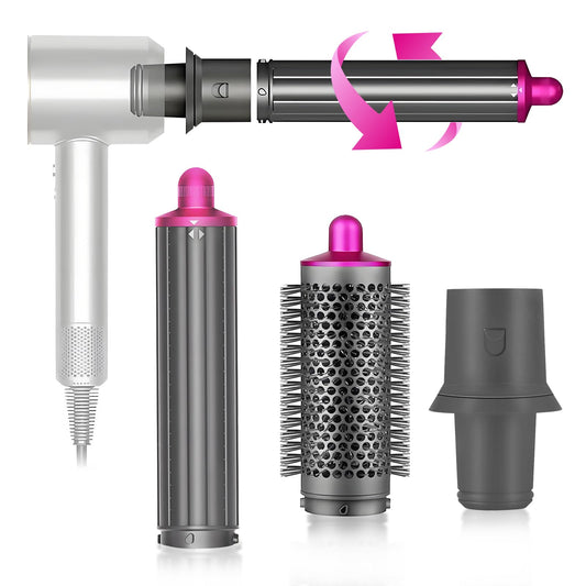 40MM/1.6 Inch Long Curling Barrel Curling Brush Attachment, Compatible withDyson Hair CurlersCurling Barrel withAdapter forAirwrap StylerFor use with hair styling toolsModels HS01 /HS05 HD01/HD08