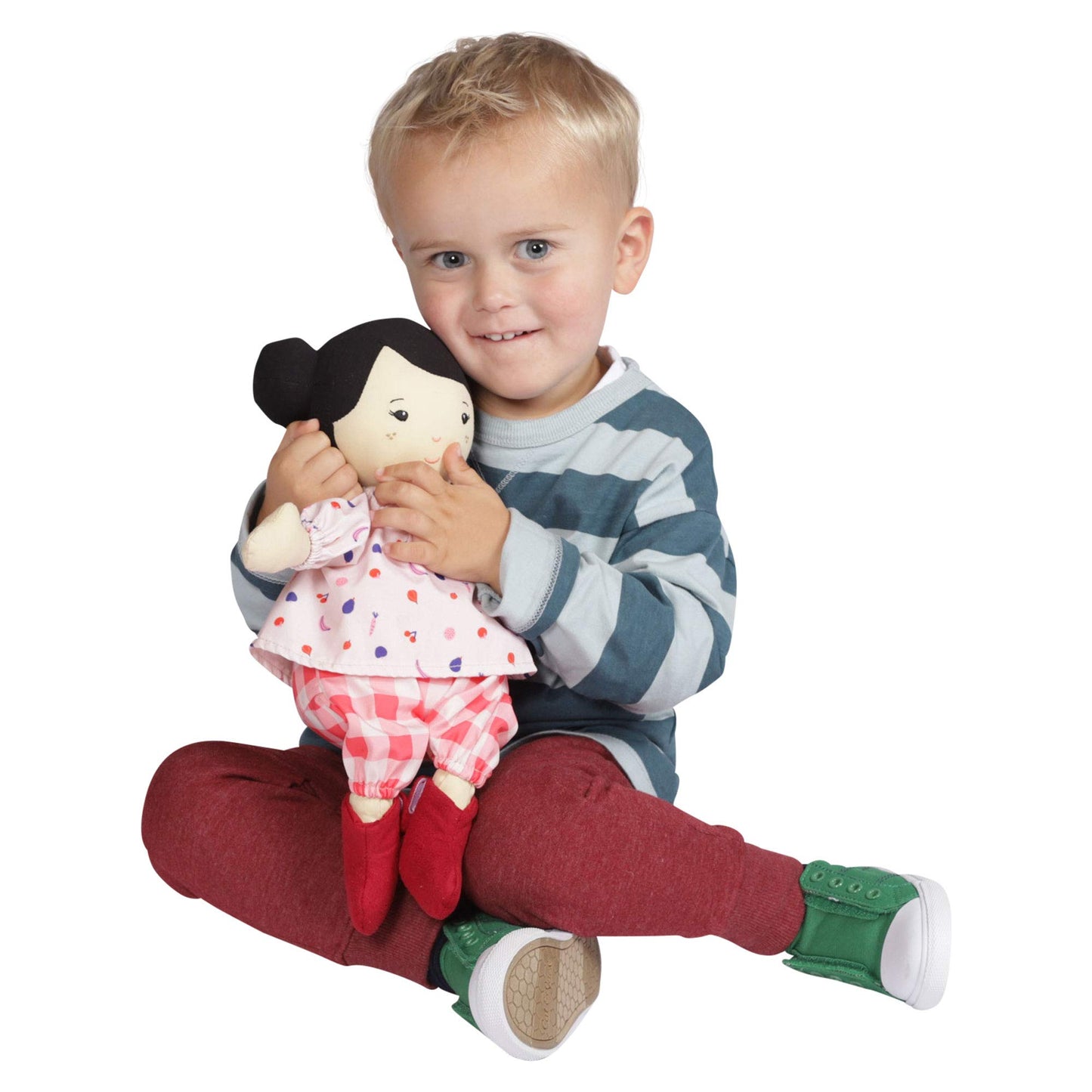 Manhattan Toy Playdate Friends Nico Machine Washable and Dryer Safe 14 Inch Doll with Mini Rooster Stuffed Animal