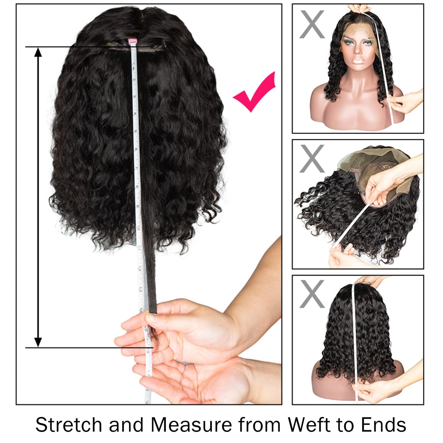 Muzkala 28 Inch 13x6 Deep Wave Lace Front Wigs Human Hair Transparent Lace Wig Pre Plucked with Baby Hair Brazilian Virgin Hair Wig for Black Women Wet and Wavy Lace Frontal Wigs 180 Density
