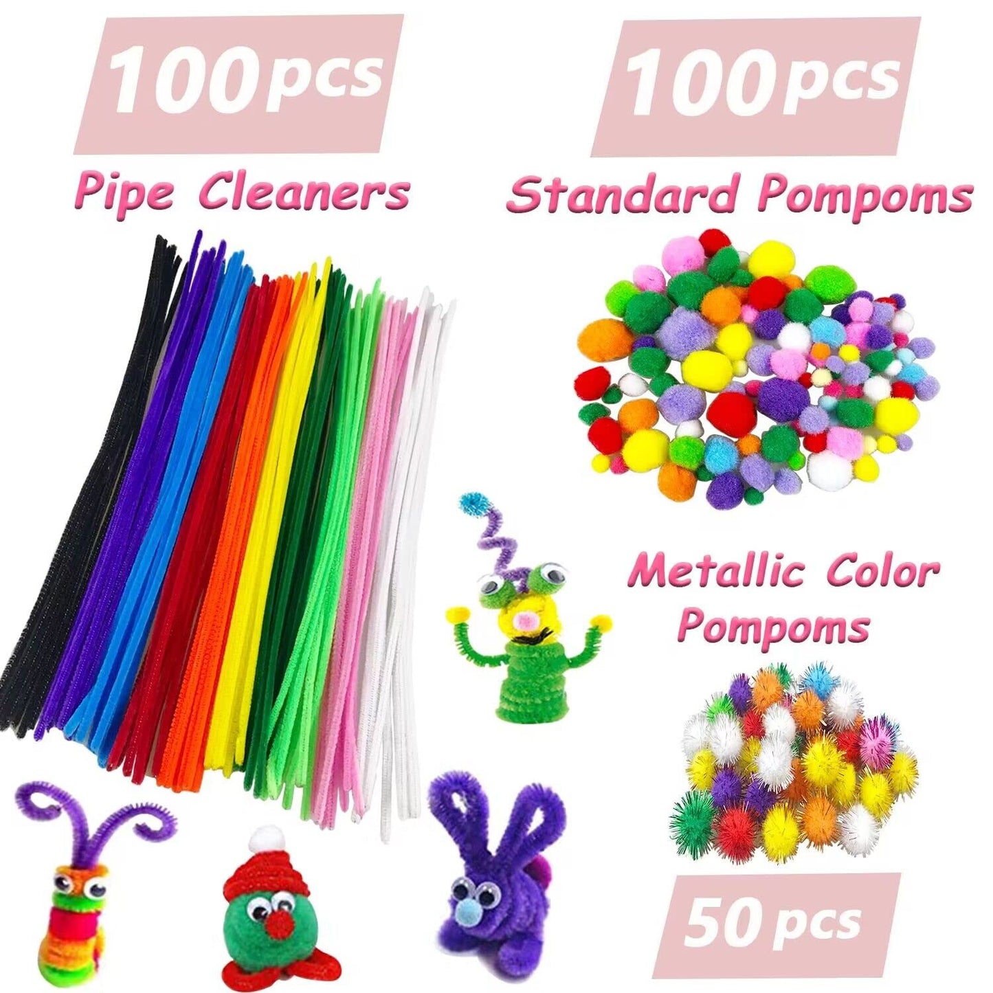 VLUSSO Kids Crafts Supplies Kit Arts and Crafts for Kids