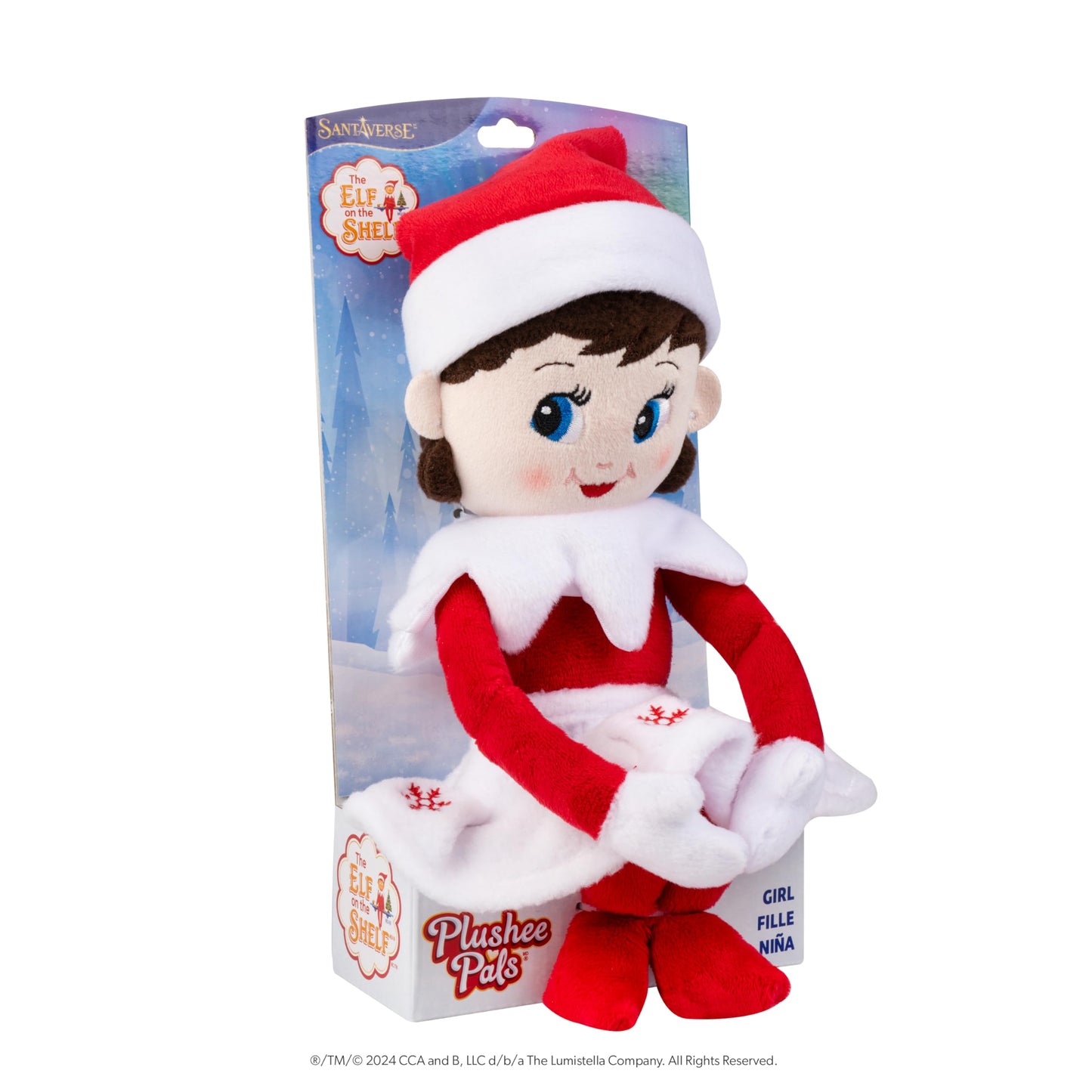 Elf on The Shelf - Plushee Pals® Girl Blue Eyes, 17" Tall