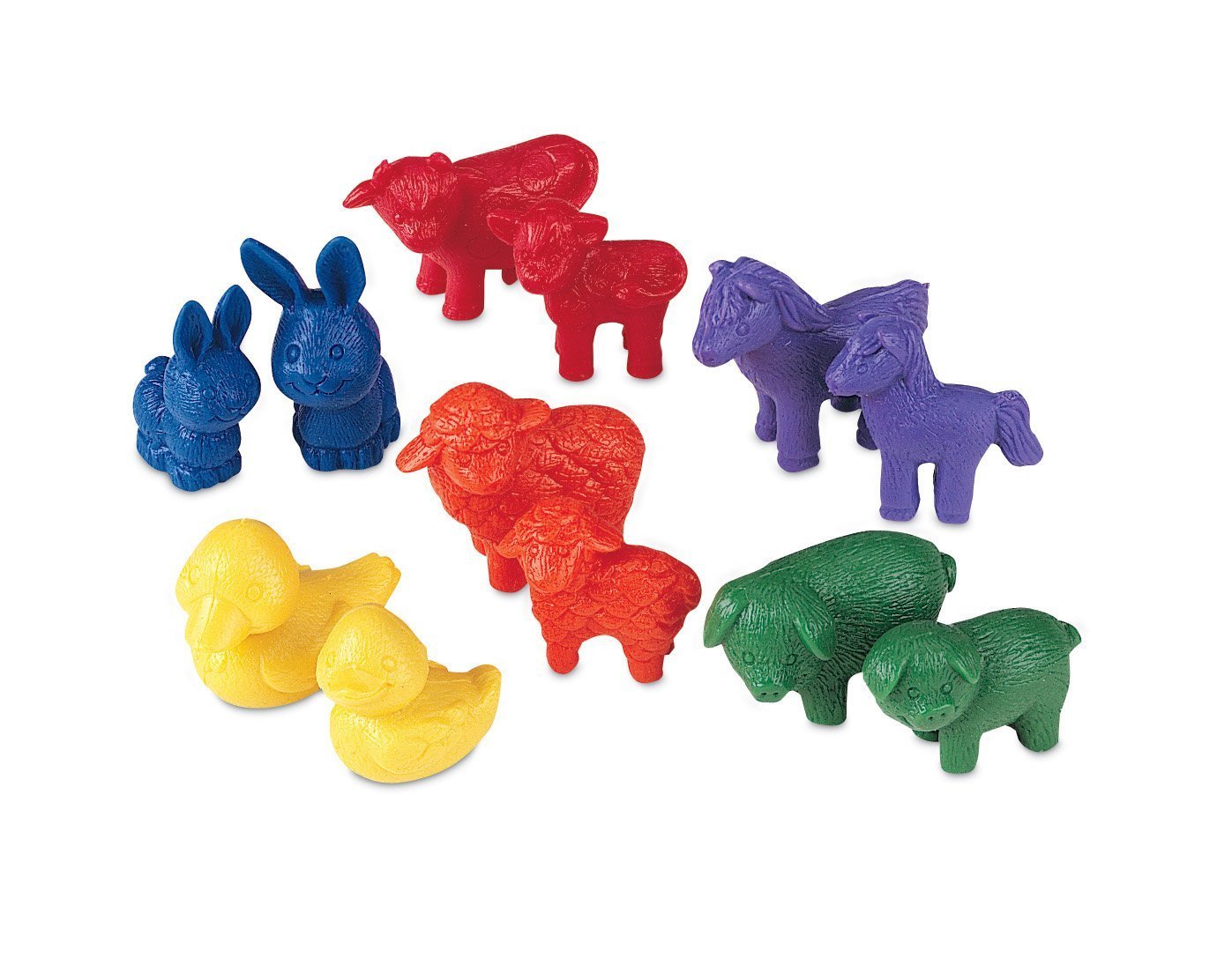 Learning Resources LER0180 Friendly Farm Animal Counters, Educational Counting and Sorting Toy, 72 Pieces