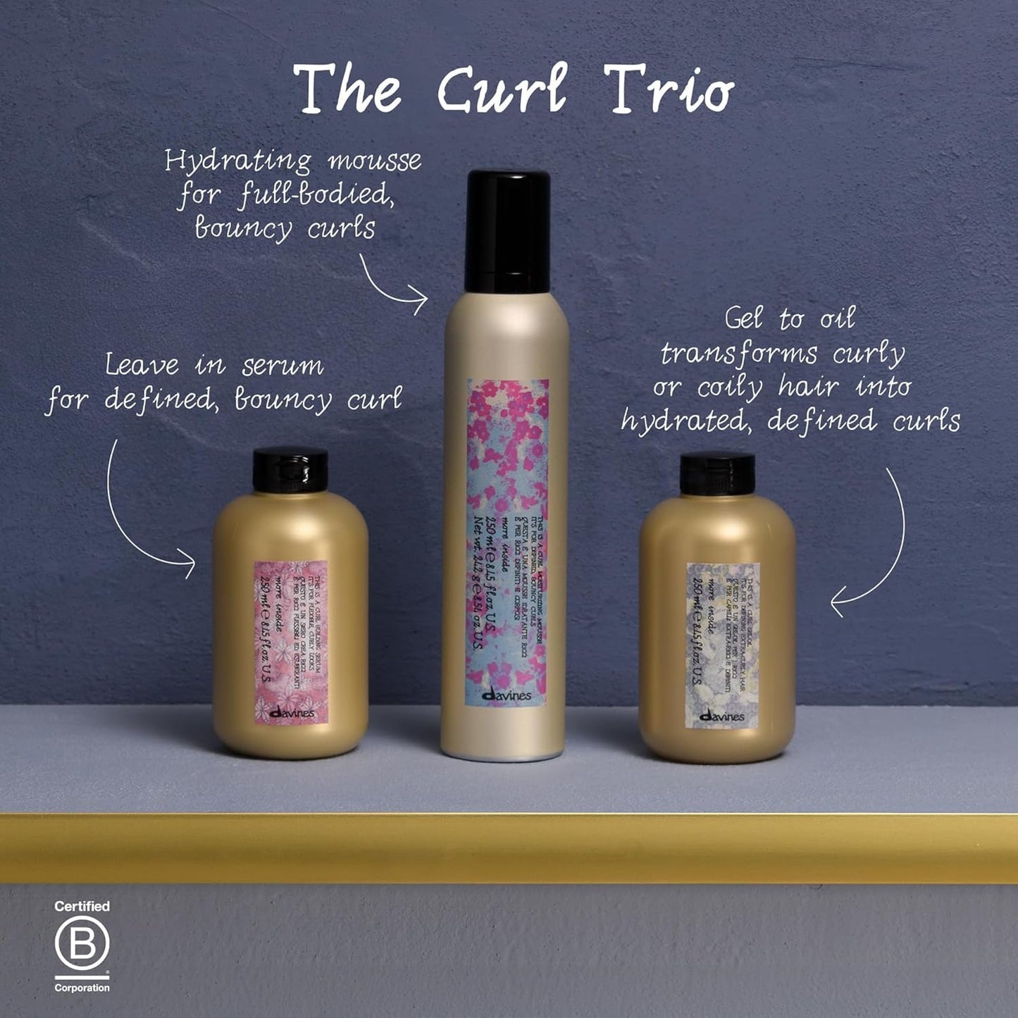 Davines This is a Curl Gel Oil | Curly Hair Gel |8.45 Fl Oz