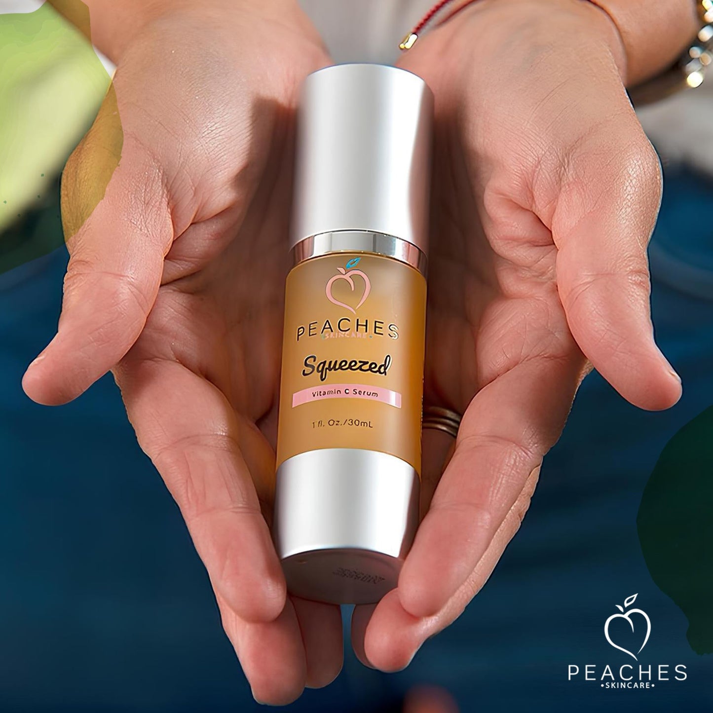Vitamin C Face Serum (1 oz) - Age-Defying Brightening Serum with Real Gold, Kakadu Plum Extracts - Vegan Facial Serum - Vitamin C Serum For Face Elasticity - Squeezed Vitamin C Serum