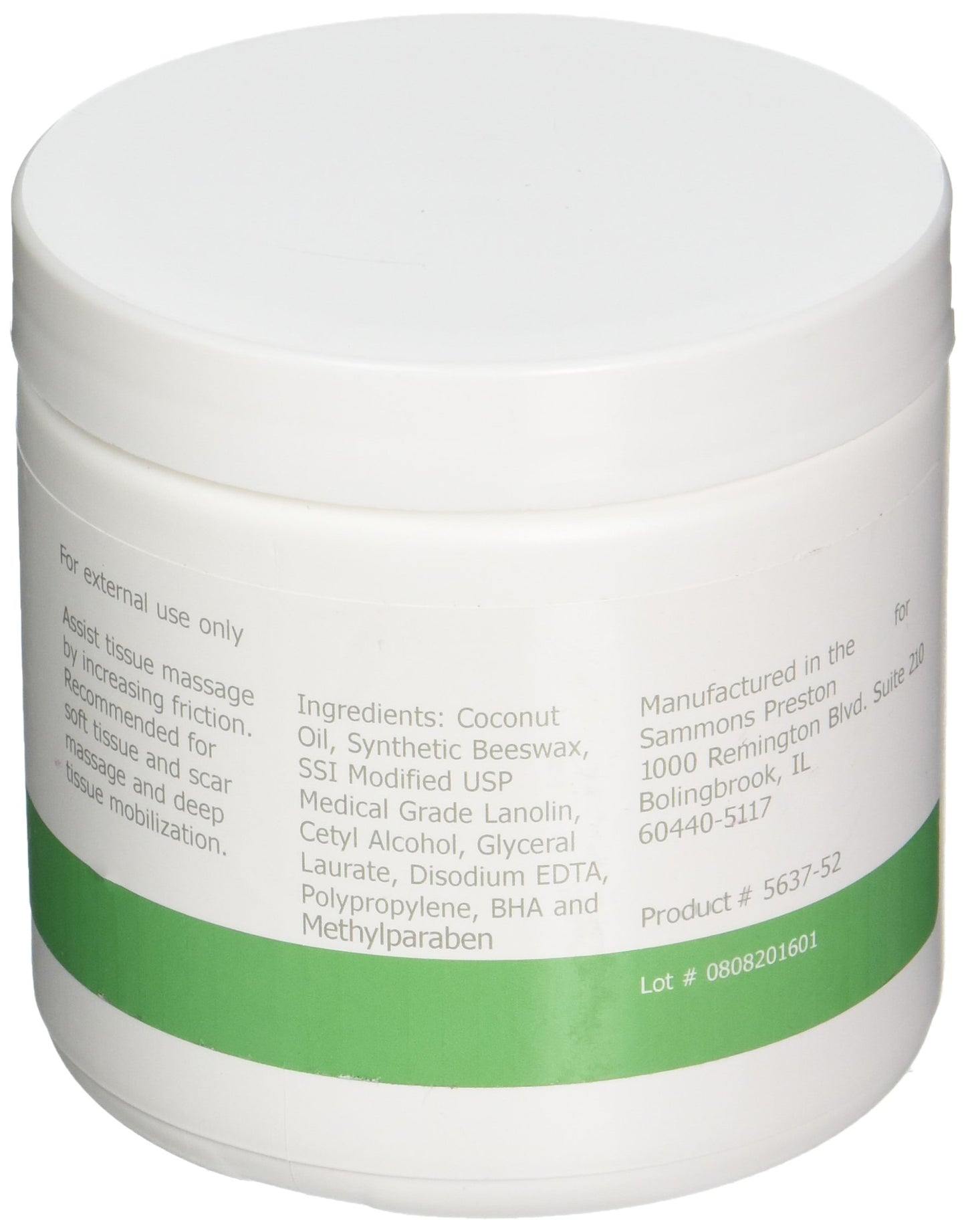 Rolyan Deep Prep Ultra Care Deep Tissue Massage Cream, Hypoallergenic & Odorless Professional Massage Creme for Relaxing Full Body Pain Relief, Unscented & Safe to Use On All Skin Types, 15 Ounce Jar