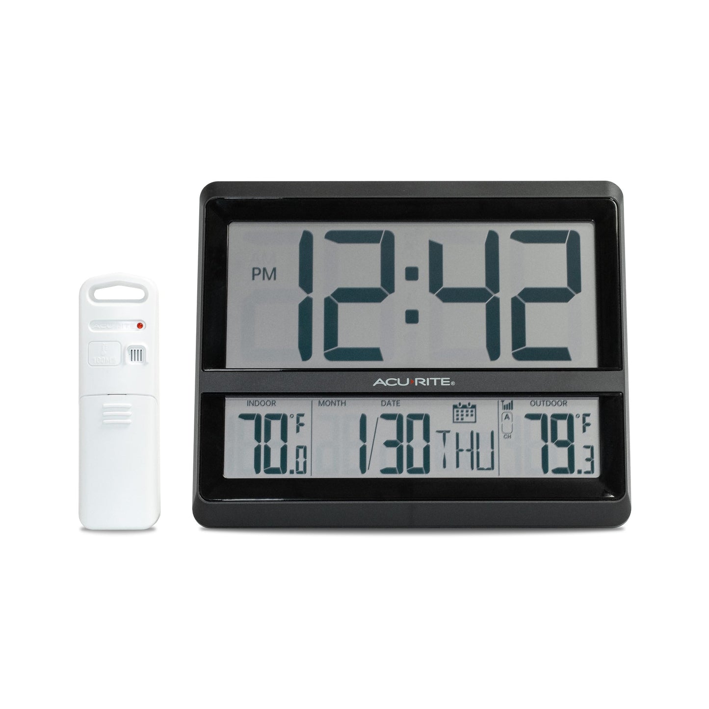 AcuRite Digital Clock, Digital Clock + Outdoor Temperature
