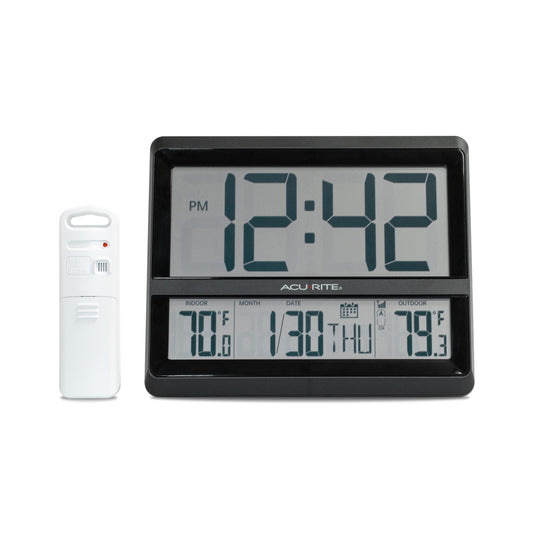 AcuRite Digital Clock, Digital Clock + Outdoor Temperature