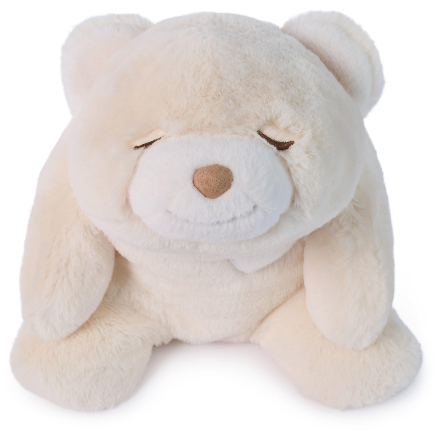 GUND Baby Snuffles Soother, Premium Teddy Bear Sensory Toy and Sleep Aid for Babies, Stuffed Animal for Ages 0 and Up, White/Cream, 9”
