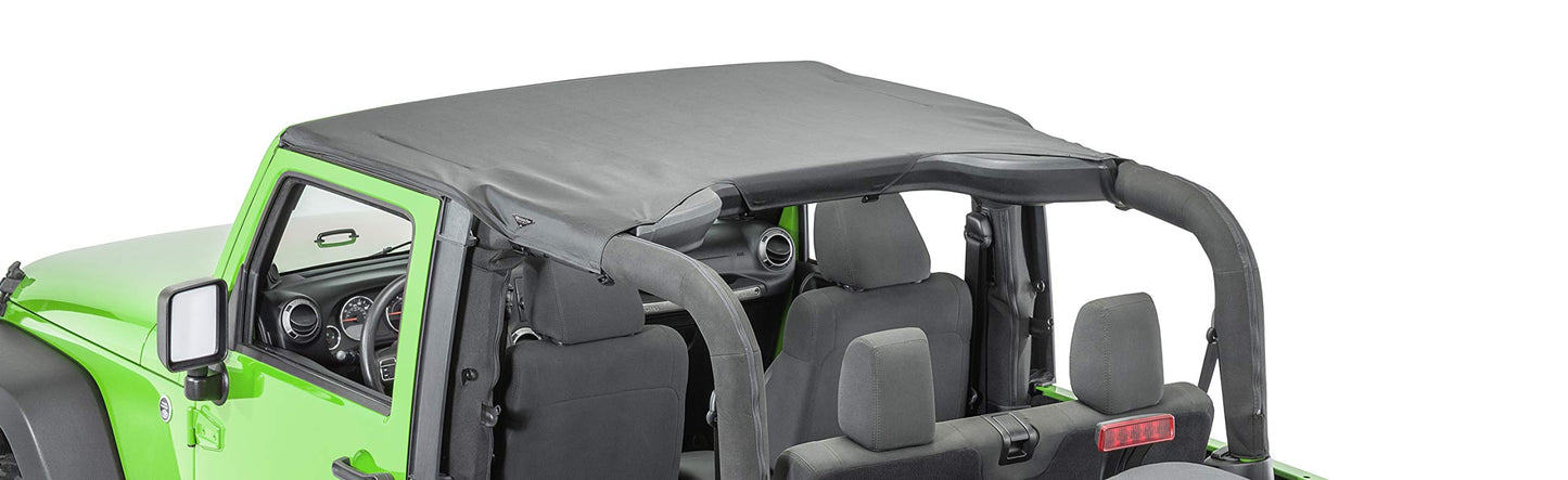 MasterTop Windshield Header compatible with 2007-2018 JK 2 and 4 Dr Wranglers| Required for Summer Soft Top Installations (Except MasterTop Mesh Tops)|for all Brands of Summer Soft Tops|14700001