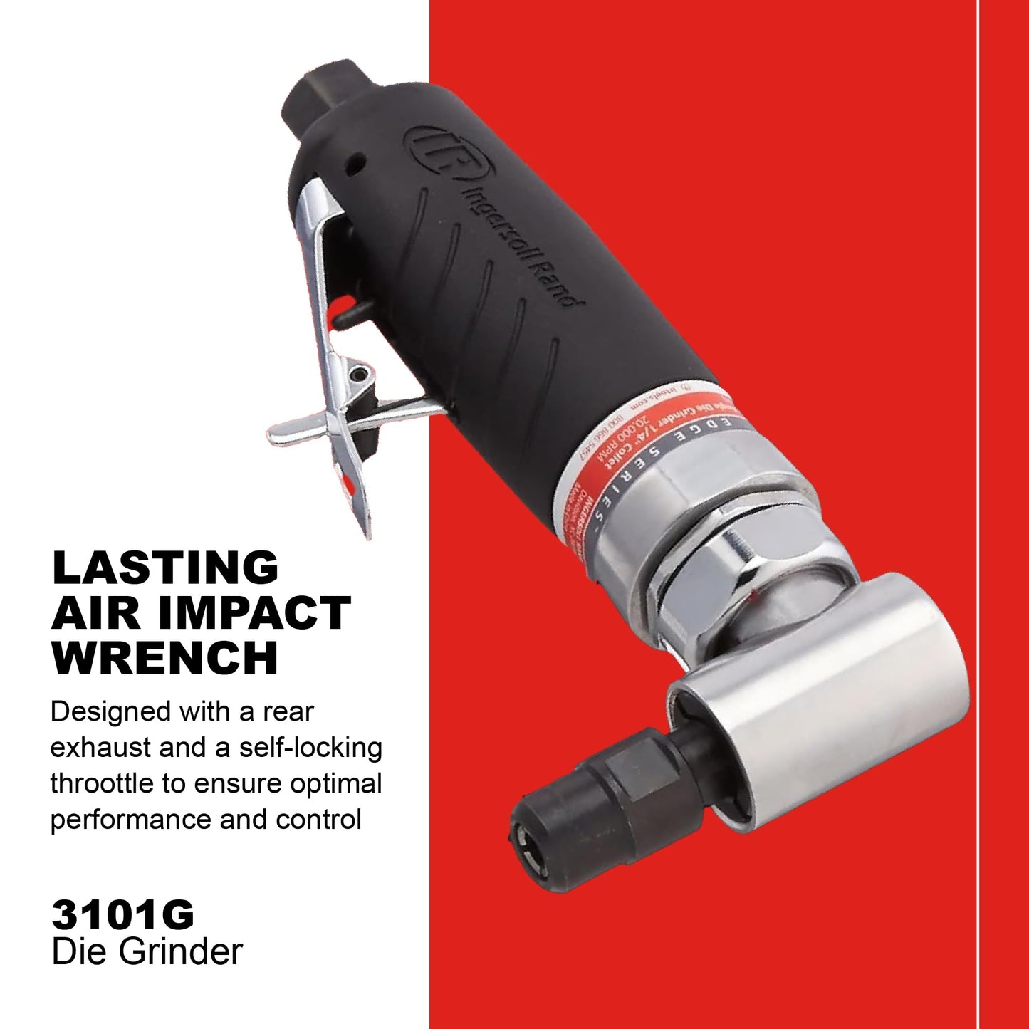 Ingersoll Rand 3101G Edge Series Portable 1/4-Inch Right-Angle Die Grinder with Lightweight Design