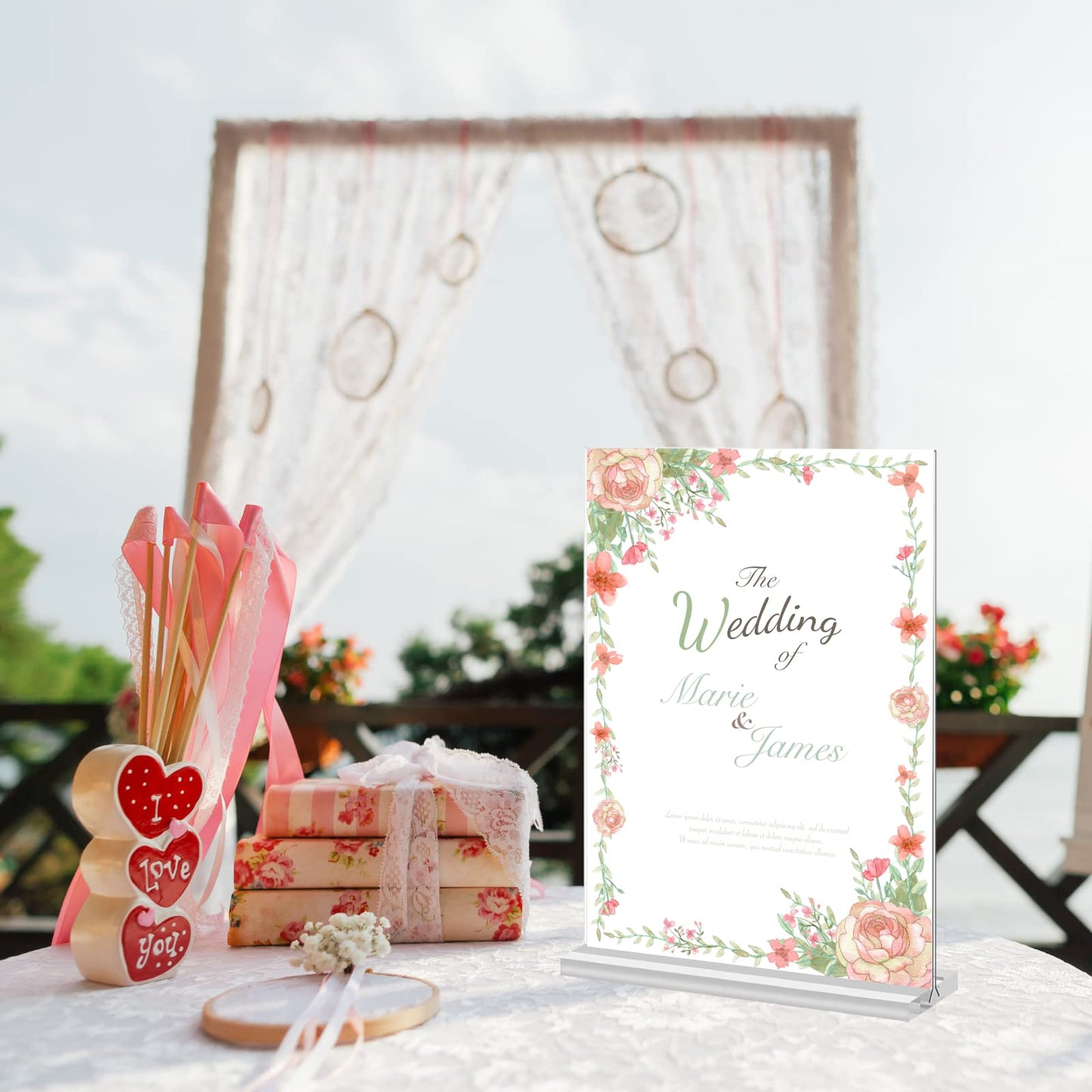 BeapTcely 3 Pack 11 x 17 Inches Acrylic Sign Holder Clear T Shaped Sign Holder Table Menu Display Stand Double Sided Picture Flyer Sign Holder for Office Store Restaurant Hotels (3, 11 x 17 Inches)