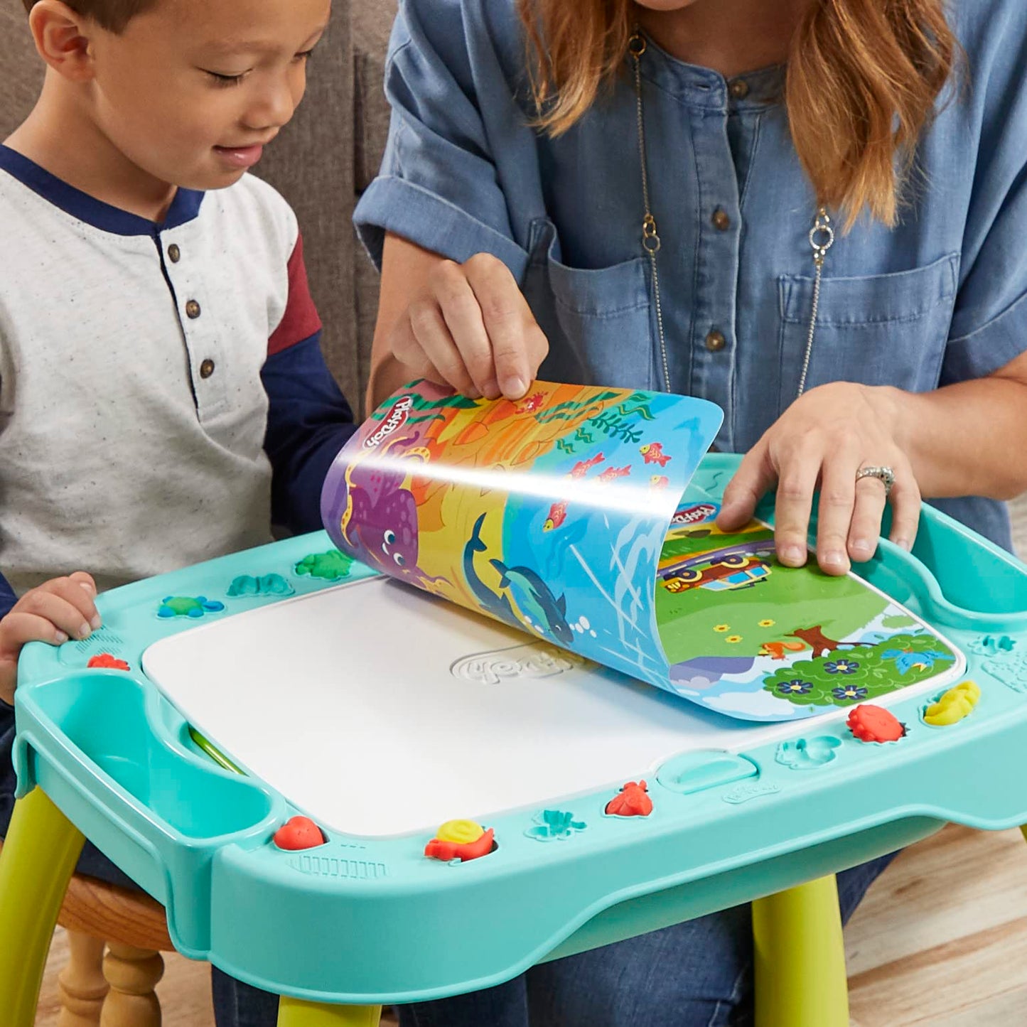 Play-Doh All-in-One Creativity Starter Station Activity Table, Preschool Toys for 3 Year Old Boys & Girls & Up, Starter Play-Doh Sets