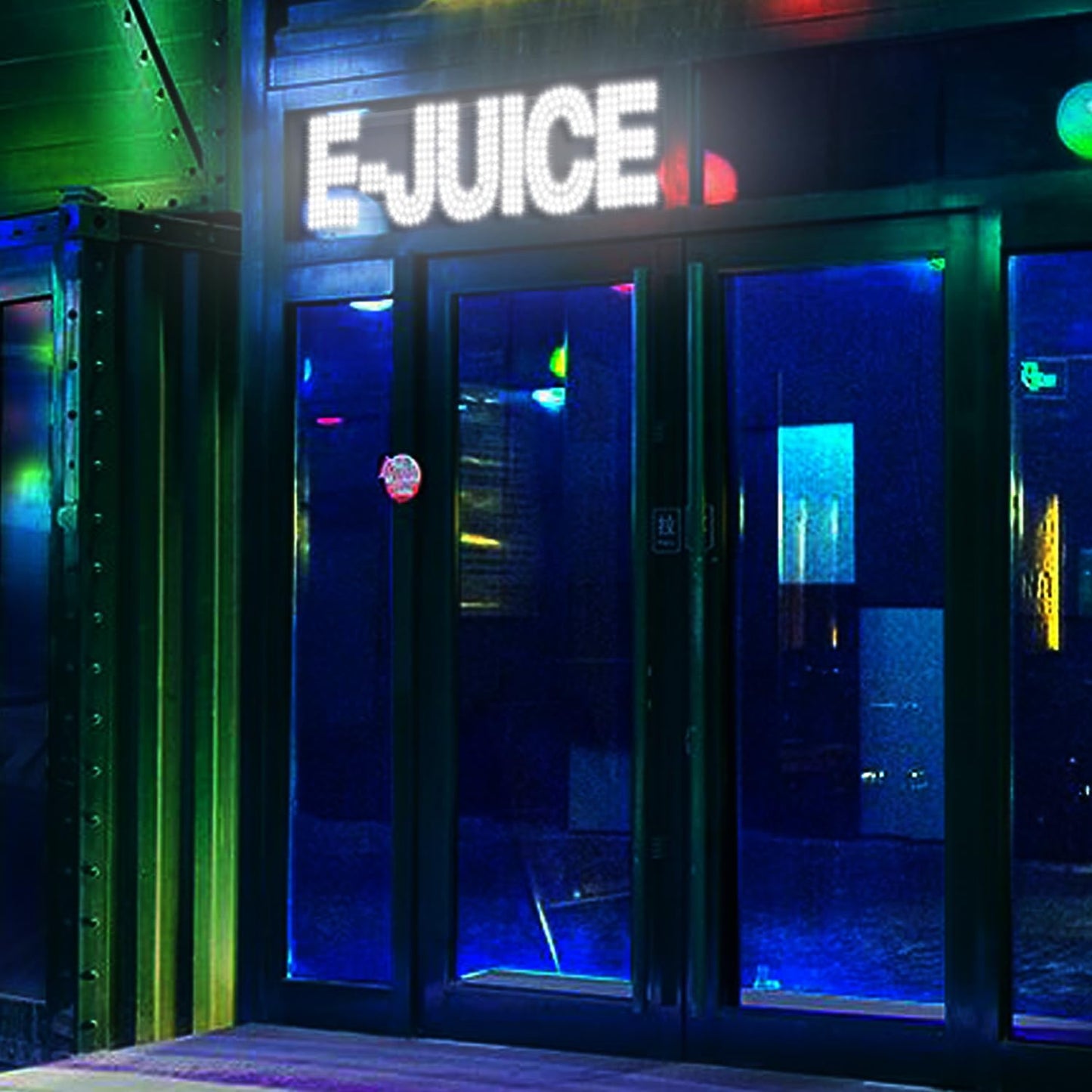 30"x10" Large LED E-JUICE Signs for Smoke Shops, Super Bright Unique Design E-JUICE Sign with Hanging Installation, High Visibility E-JUICE Sign for Stores Retail Shops Window (White)