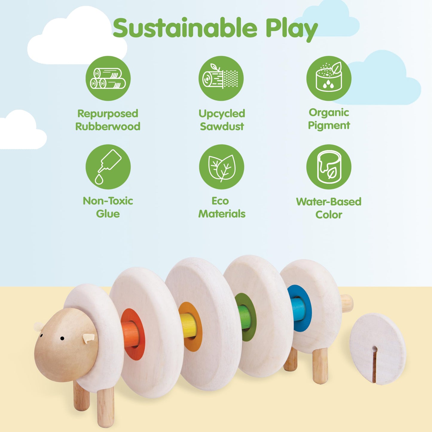 Plan Toys - Lacing Sheep