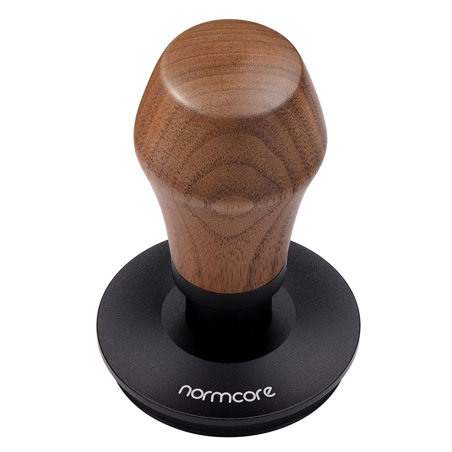 Normcore 58mm Espresso Coffee Tamper V4 - Spring Loaded Tamper With Titanium PVD Coating Flat Base -15lb / 25lb / 30lbs Replacement Springs, Genuine American Walnut Handle