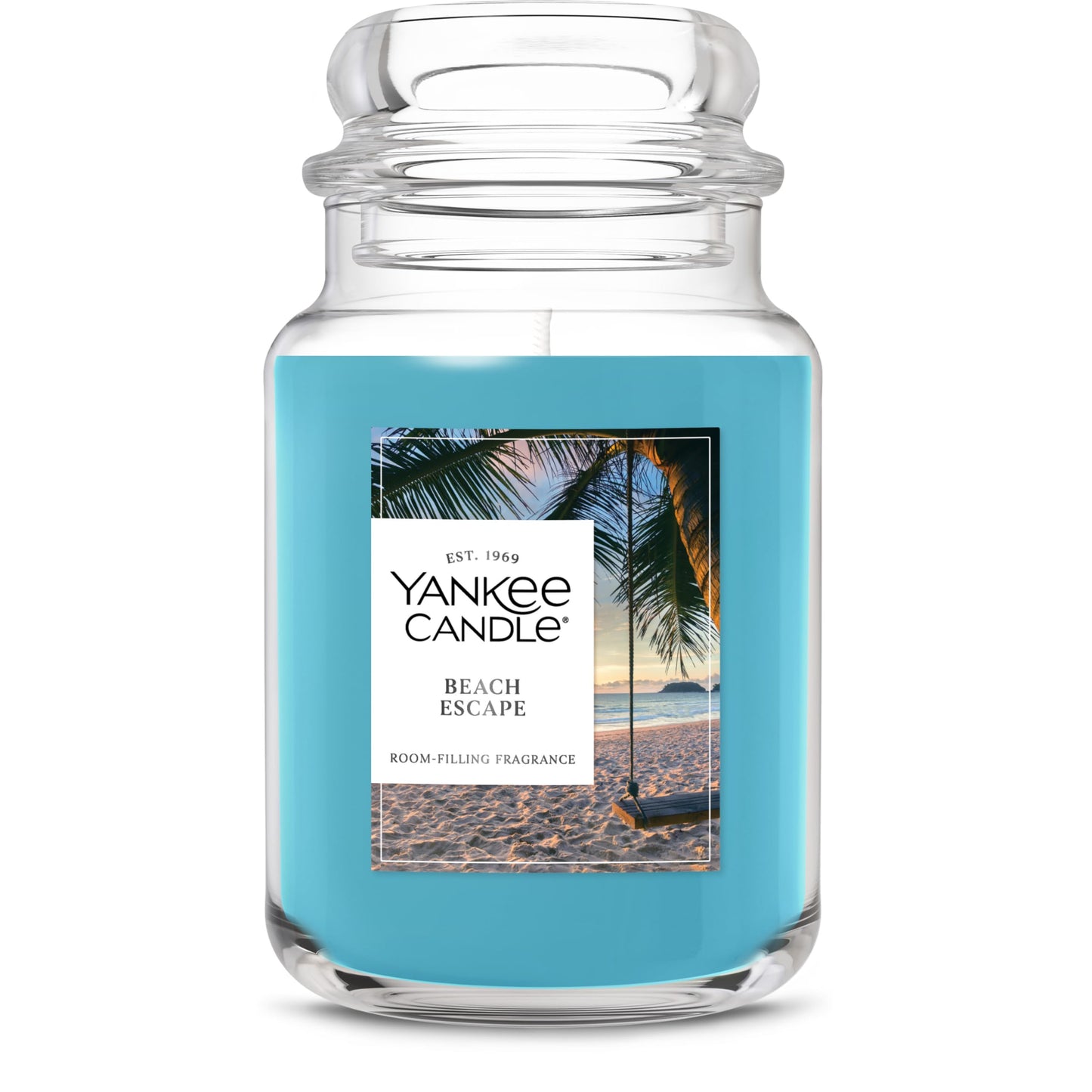 Yankee Candle Beach Escape Scented Candle, 22oz Large Jar with up to 150 Hour Burn Time, Giftable