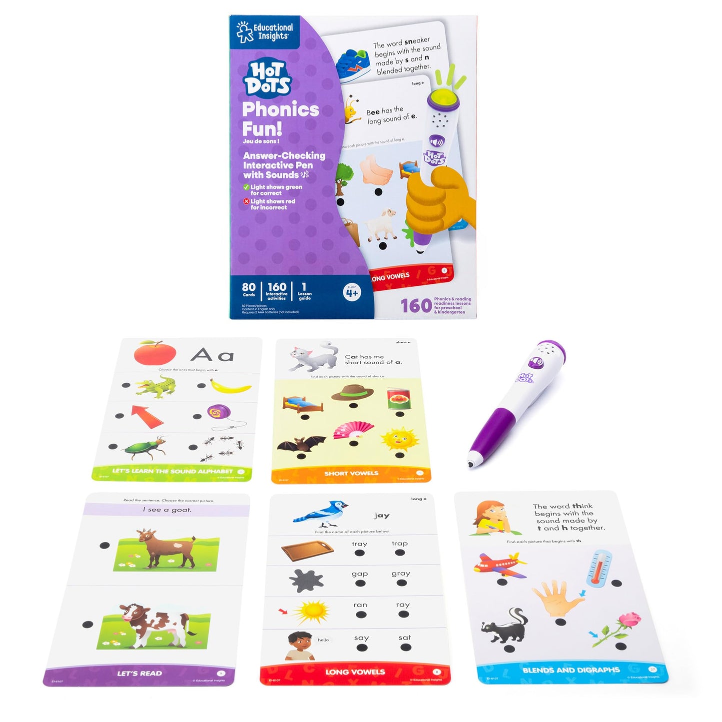 Educational Insights Hot Dots Jr Phonics Fun