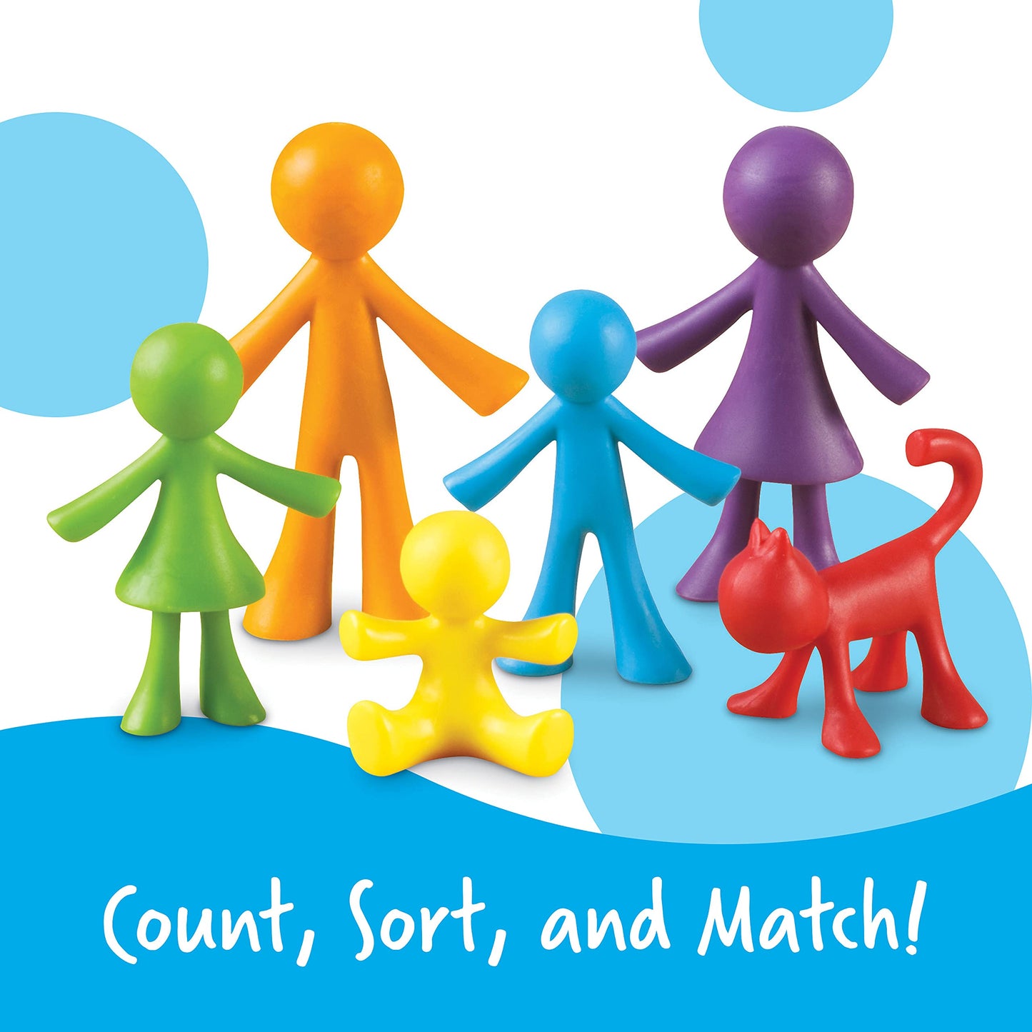 Learning Resources All About Me Family Counters, SEL, Assorted Colors and Shapes, Set of 72, Ages 3+