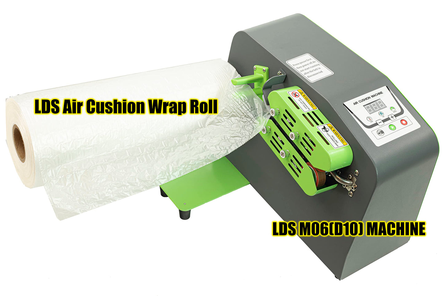 LDS High Speed 39Ft/Min max Air Cushion Machine Air Pillow Maker Air Bags Packing Machine Air Cushion max Heating Up Fastly in 30 Seconds M06 （D10）