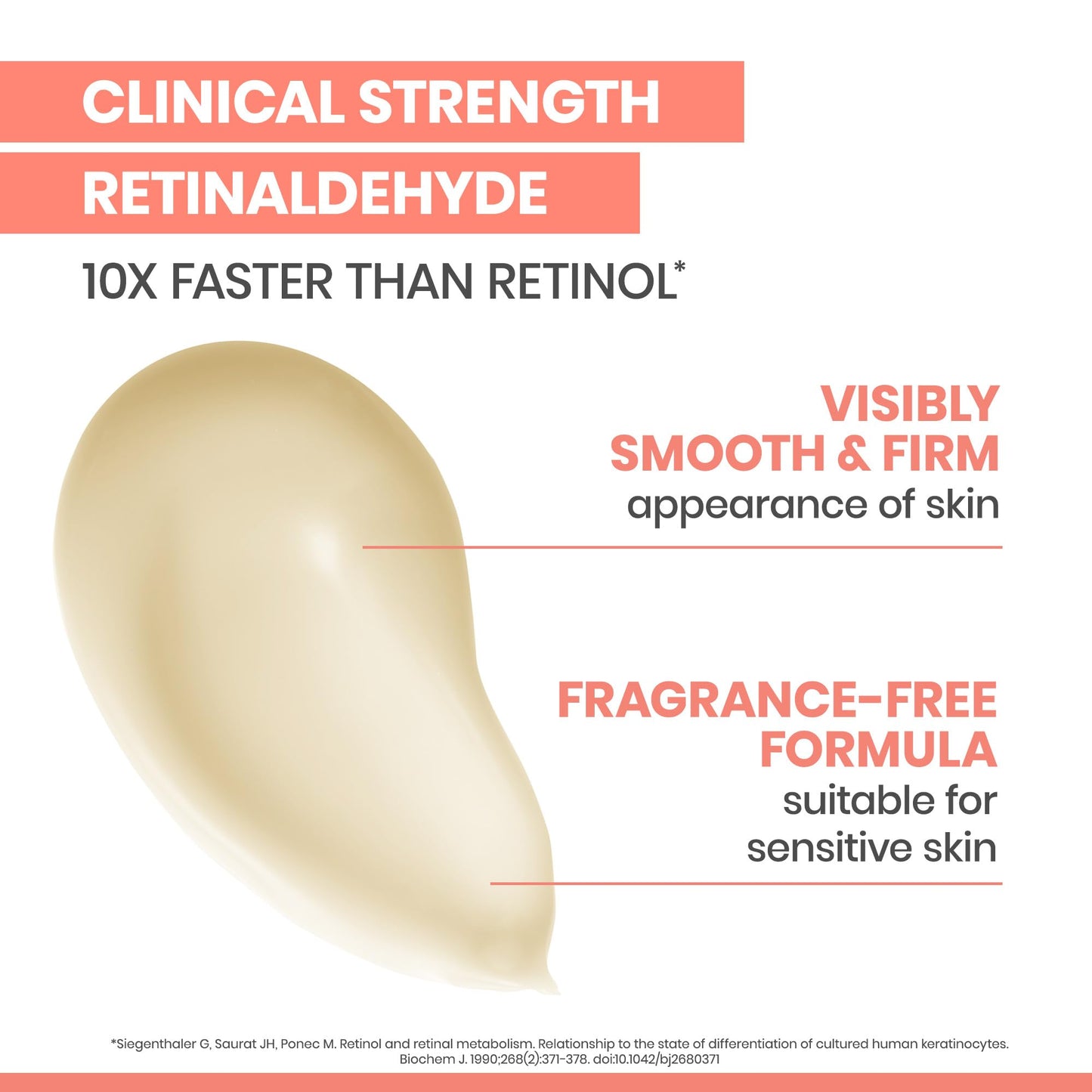 Avène Retrinal 0.05% Multi-Corrective Cream, anti-aging facial cream powered by retinaldehyde, 1 Fl Oz