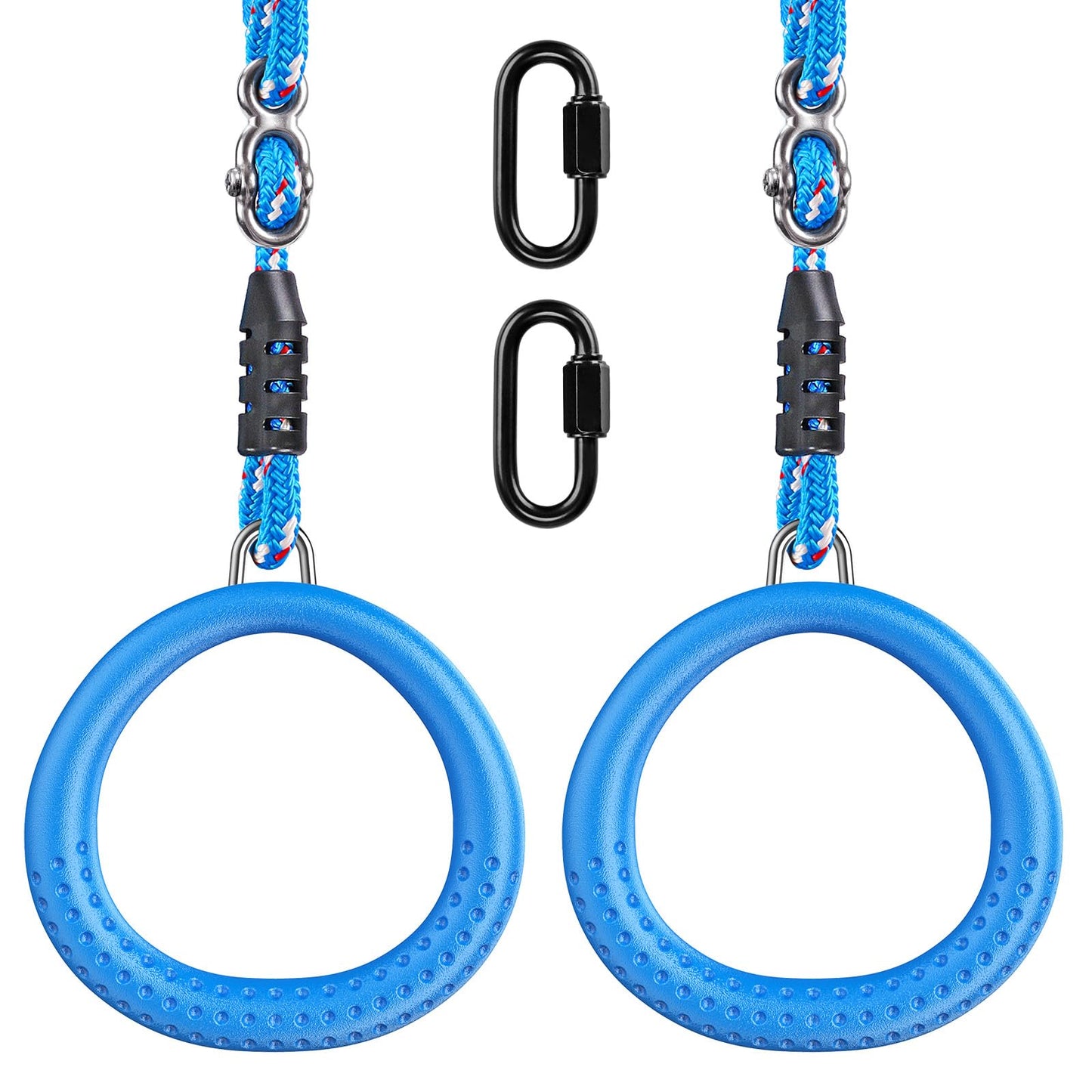 Dolibest 2pcs Gymnastic Rings with 1m Rope