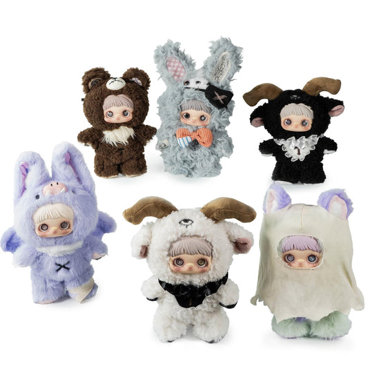 BEEMAI MayMei Dark Forest Series 6-Box Set (Set of 6 No Repeat), Plush Blind Box Cute Figures Collectible Birthday Gifts