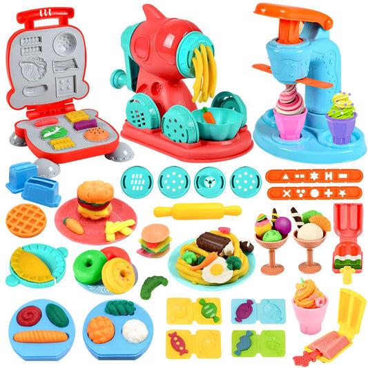 Crelloci Deluxe Colored Clay Set for Kids Girls Boys 3 Years and up