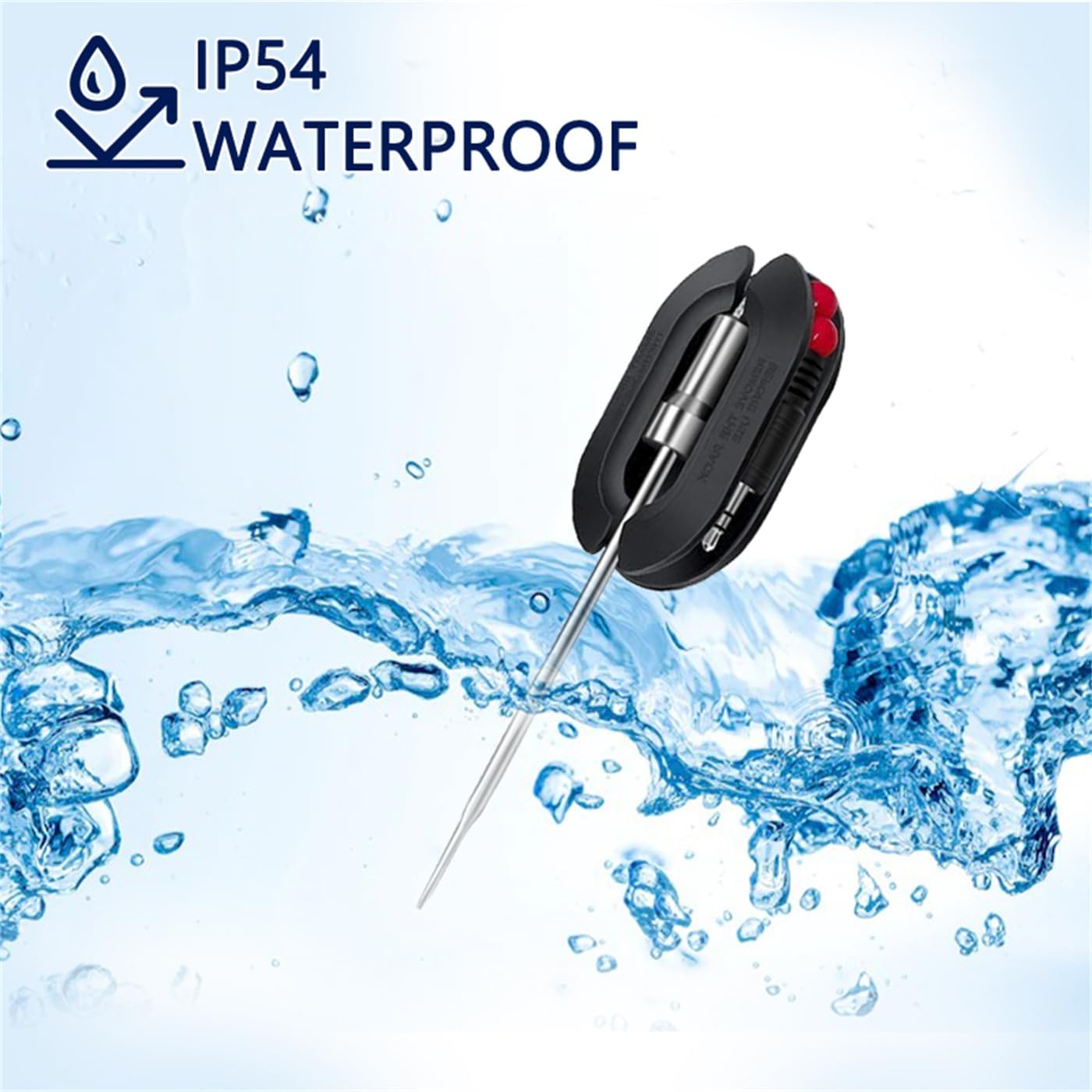 Acesidn Smart Pro Bluetooth BBQ Meat Thermometer for Grilling-Out Side Wireless Meat Temperature Monitor for Smoker-Waterproof-Supports 4 Probes- Includes 4 Stainless Steel meater Probes