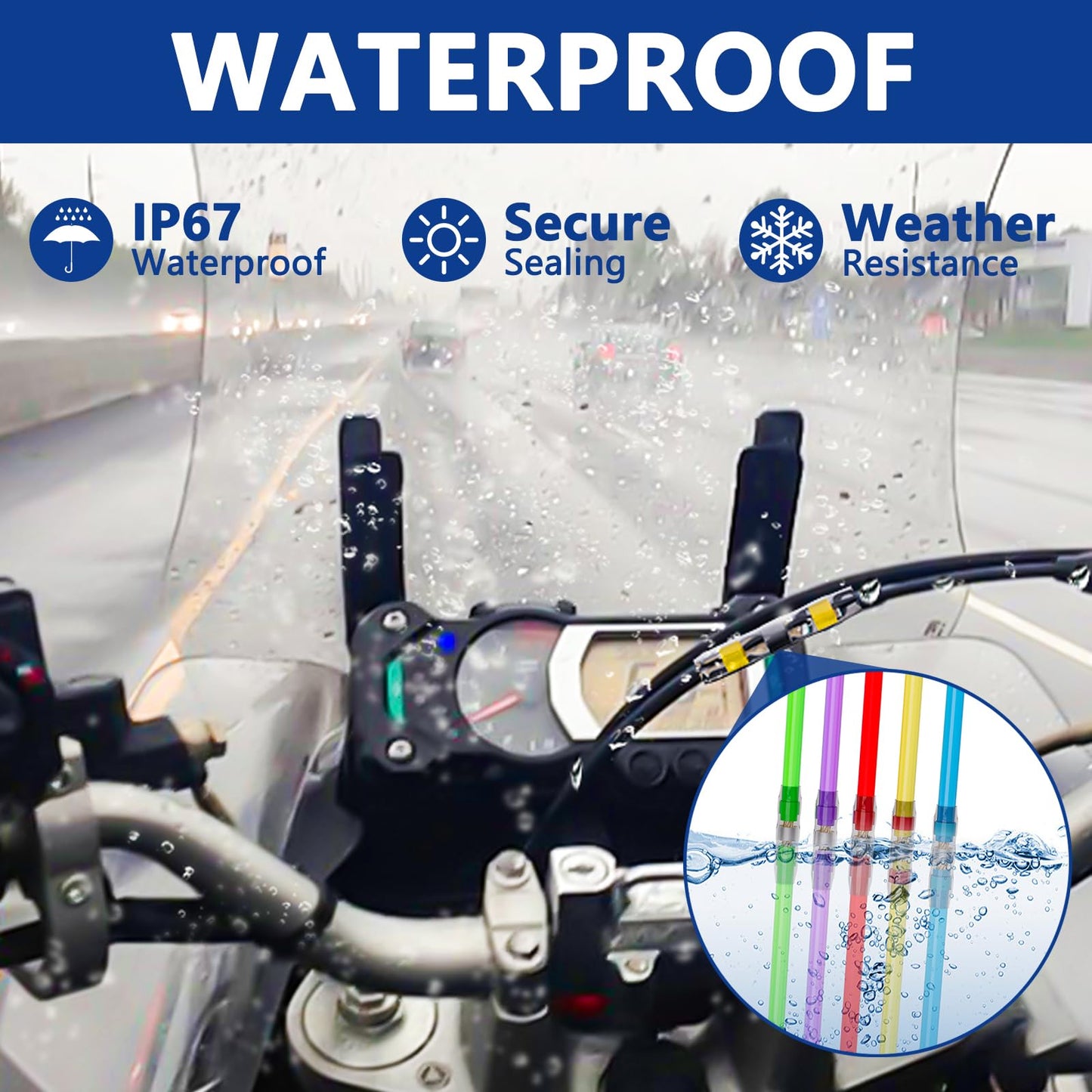 810 PCS Solder Seal Wire Connectors with Heat Gun, Self Soldering Heat Shrink Butt Connector, Waterproof Insulated Electrical Terminals Ideal for Marine, Automotive, Boat, and Truck Wiring